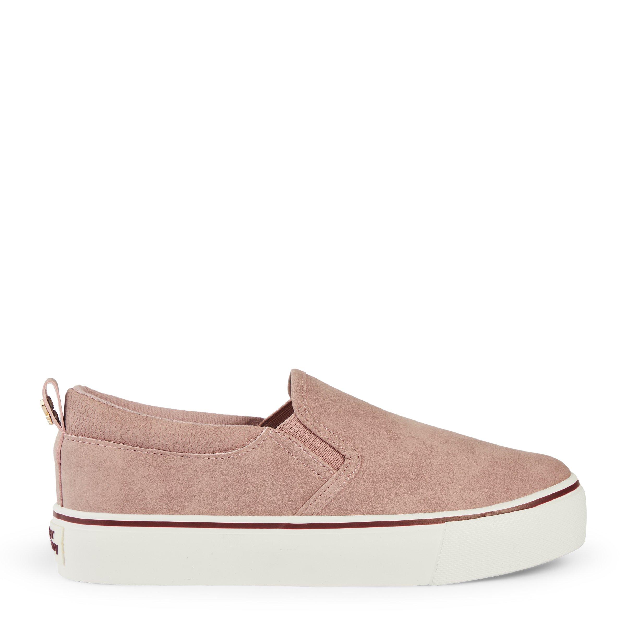 Pink slip on sneakers on sale