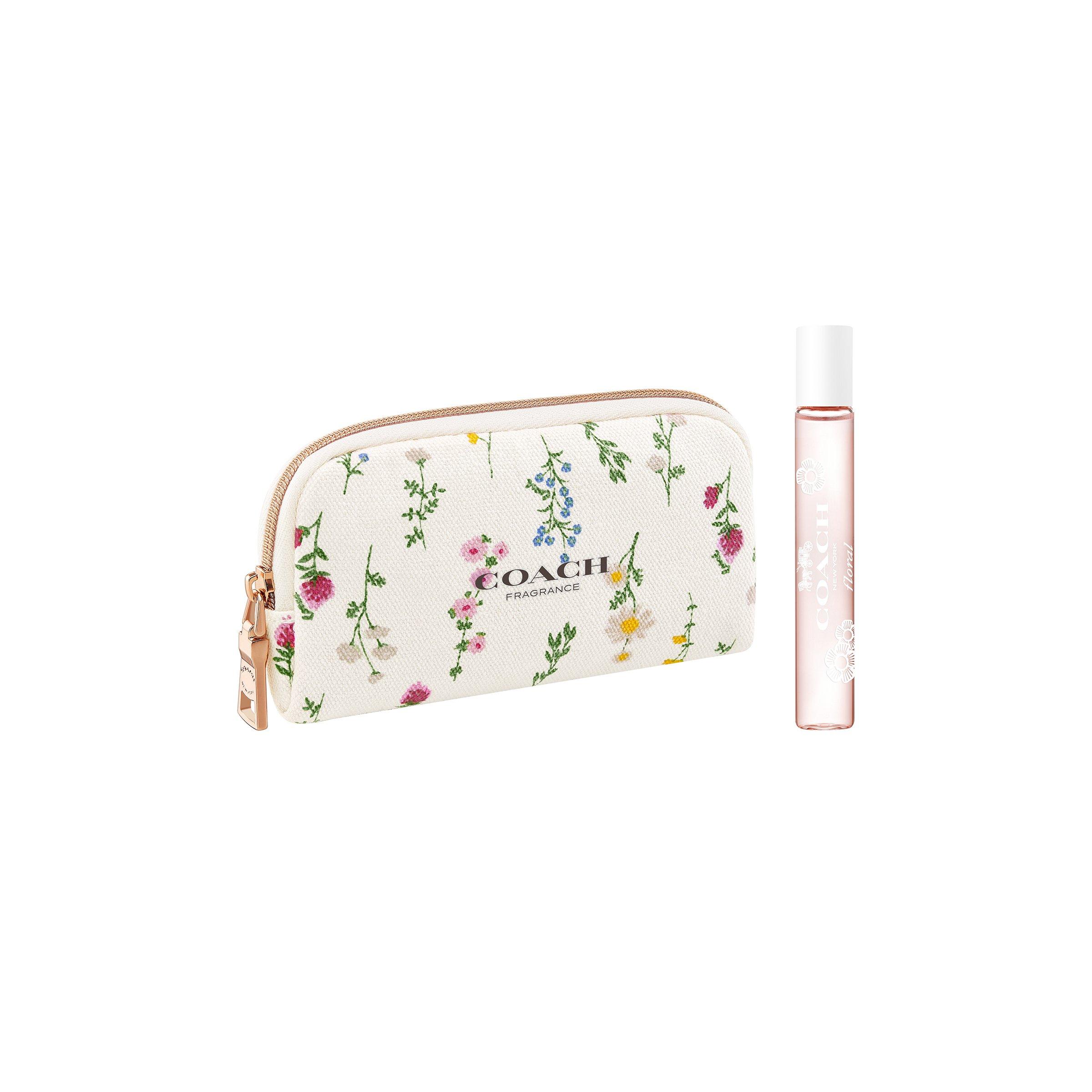 Coach floral makeup online bag