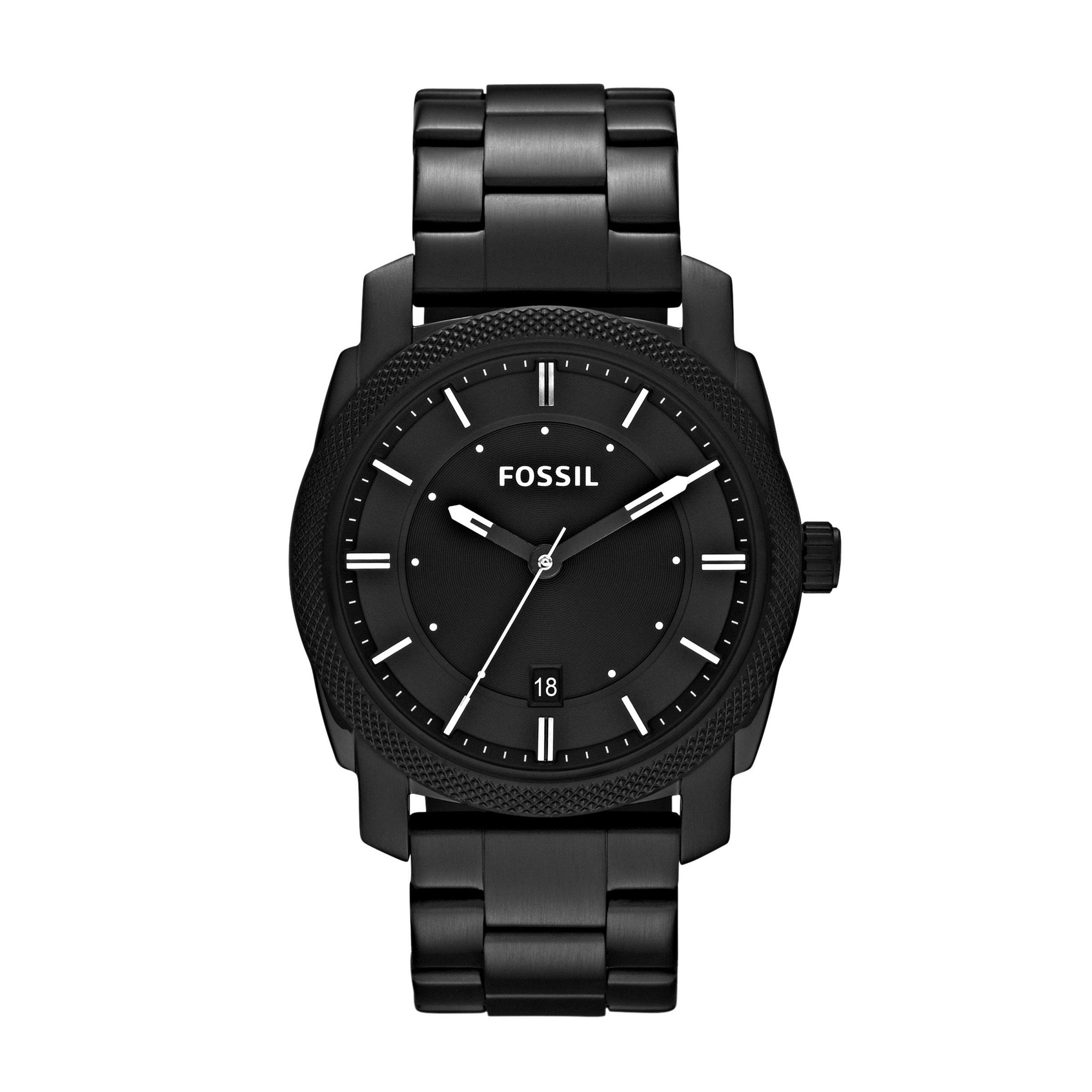 Fossil watch outlet black metal