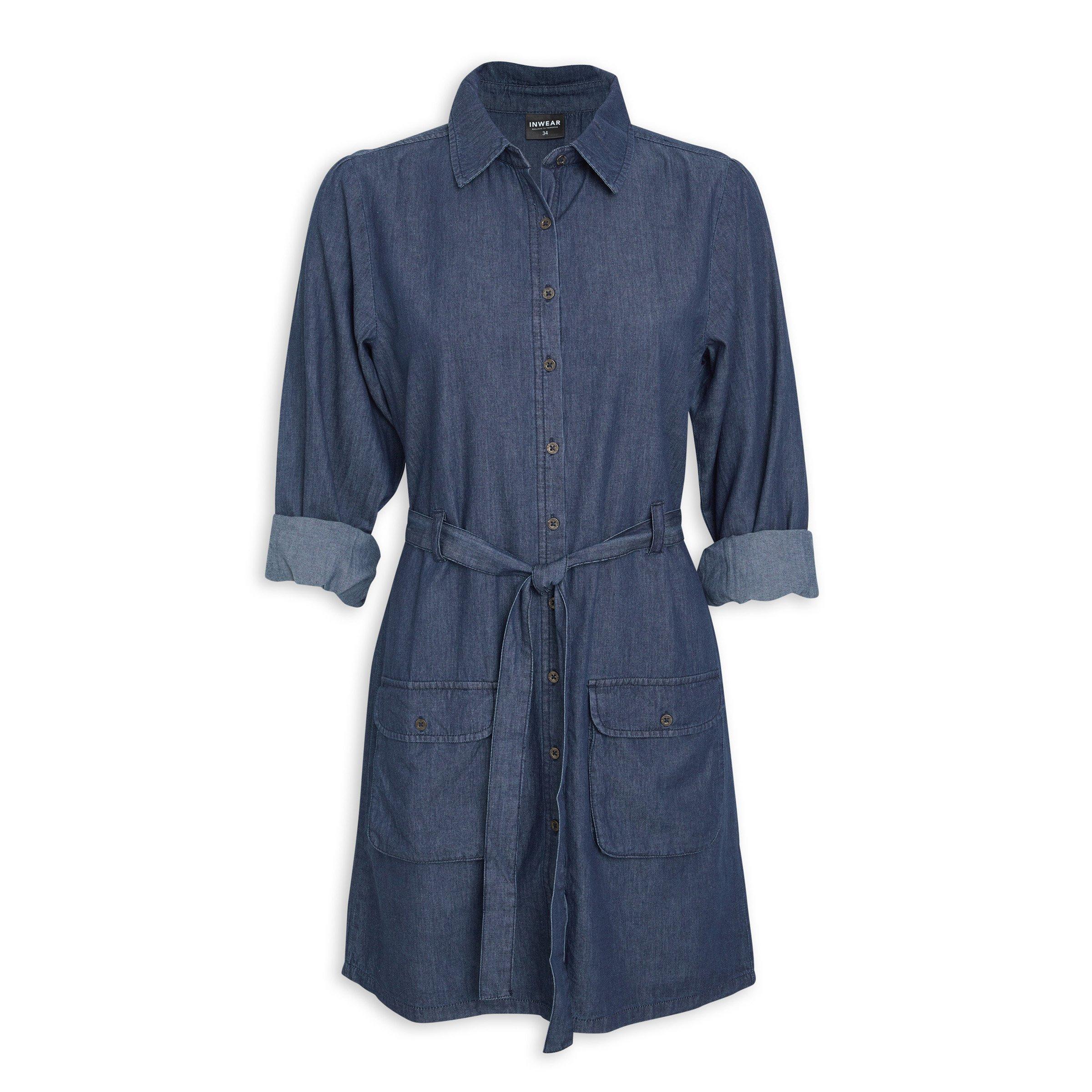 Indigo denim 2024 shirt dress