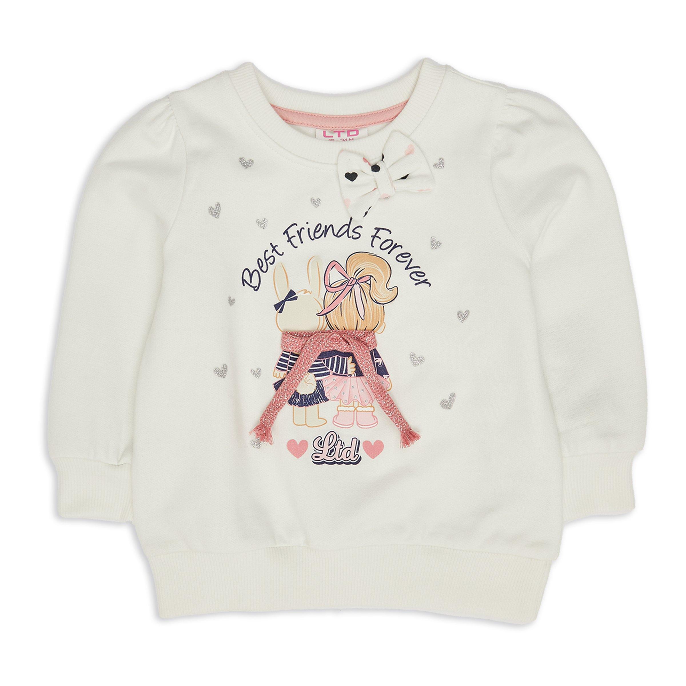 Baby girl white store jumper