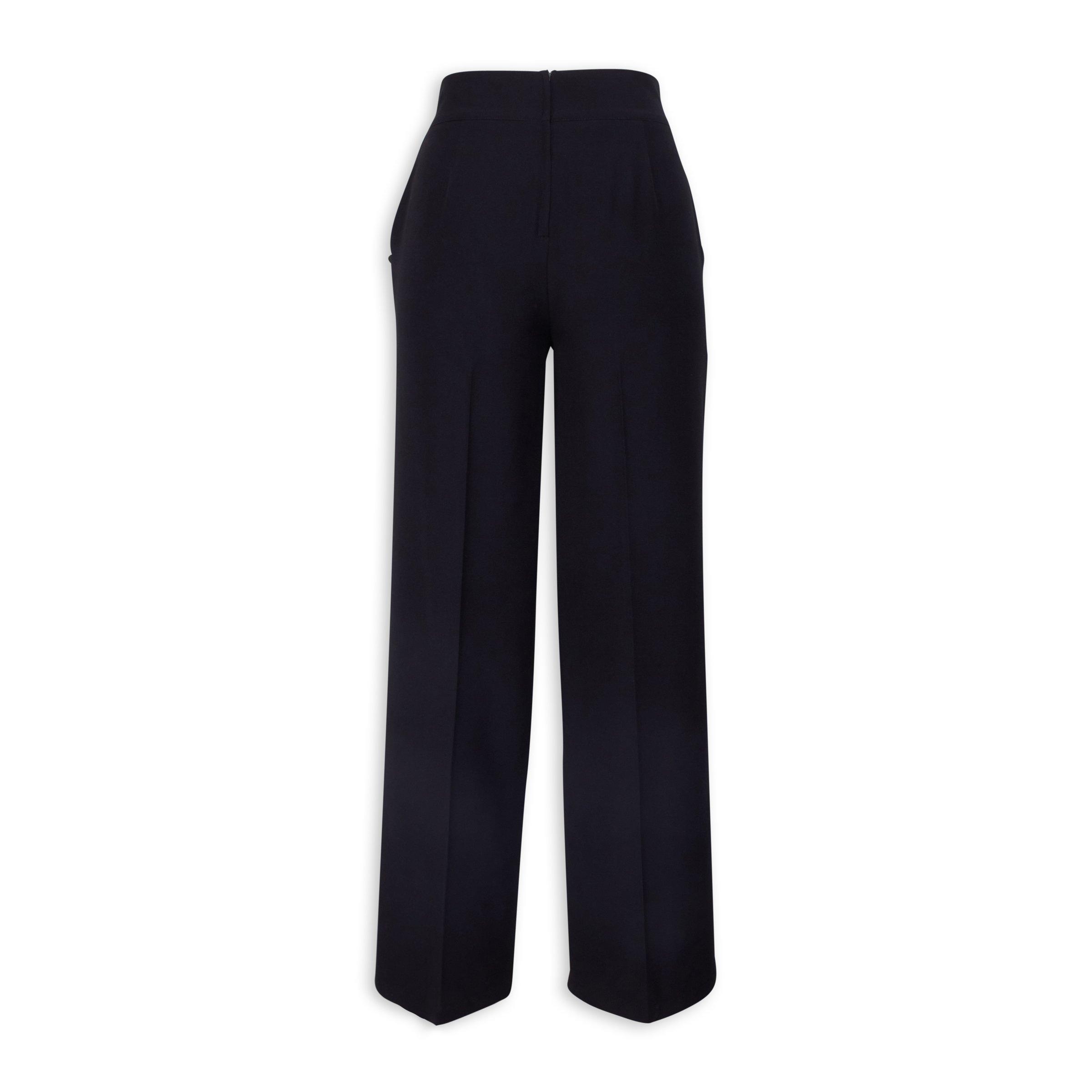 Button detail hotsell wide leg trousers