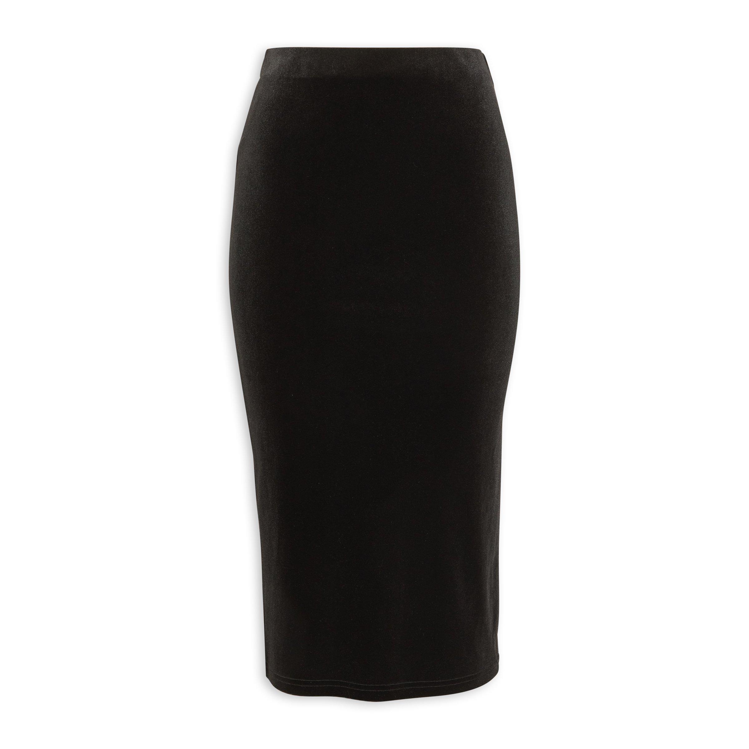 Black Velour Skirt (3127789) | Identity