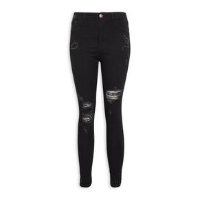 Black ripped jeans sales womens