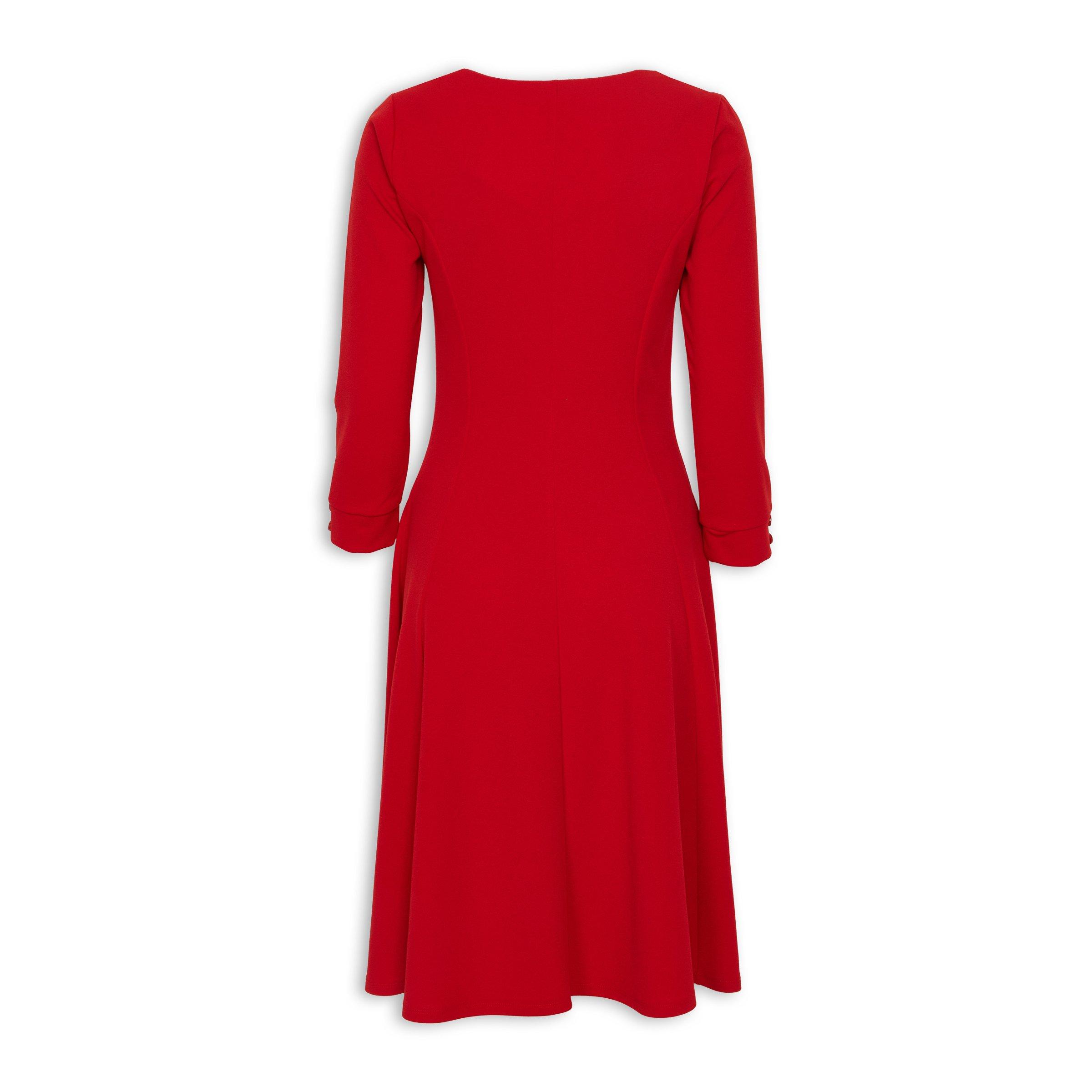 Red Fit and Flare Dress 3127798 Daniel Hechter