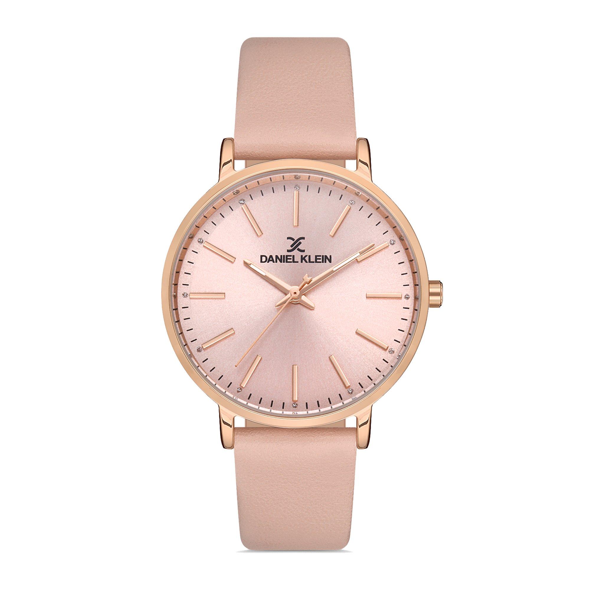 Pink leather shop watch