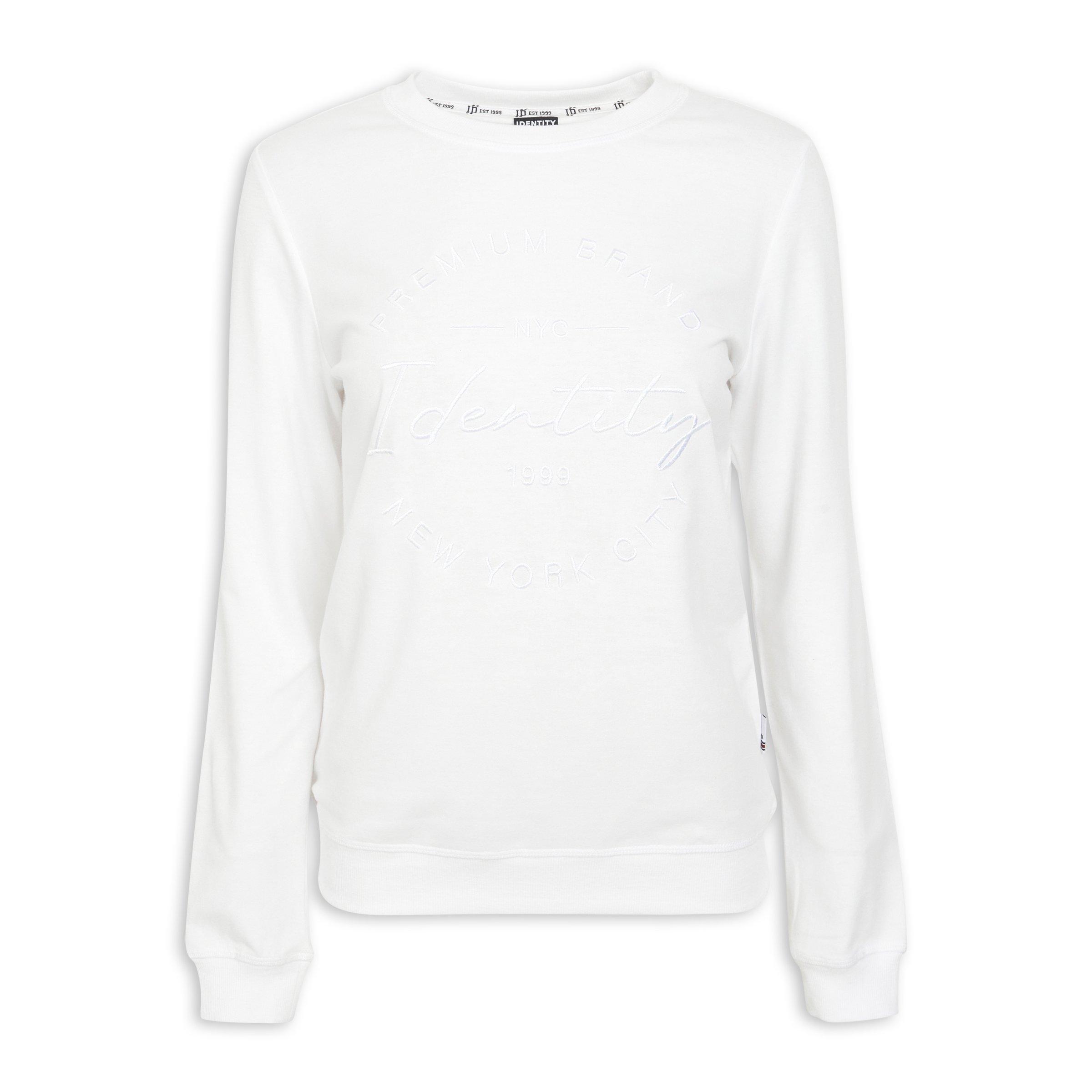 White Crewneck Sweatshirt (3128249) | Identity