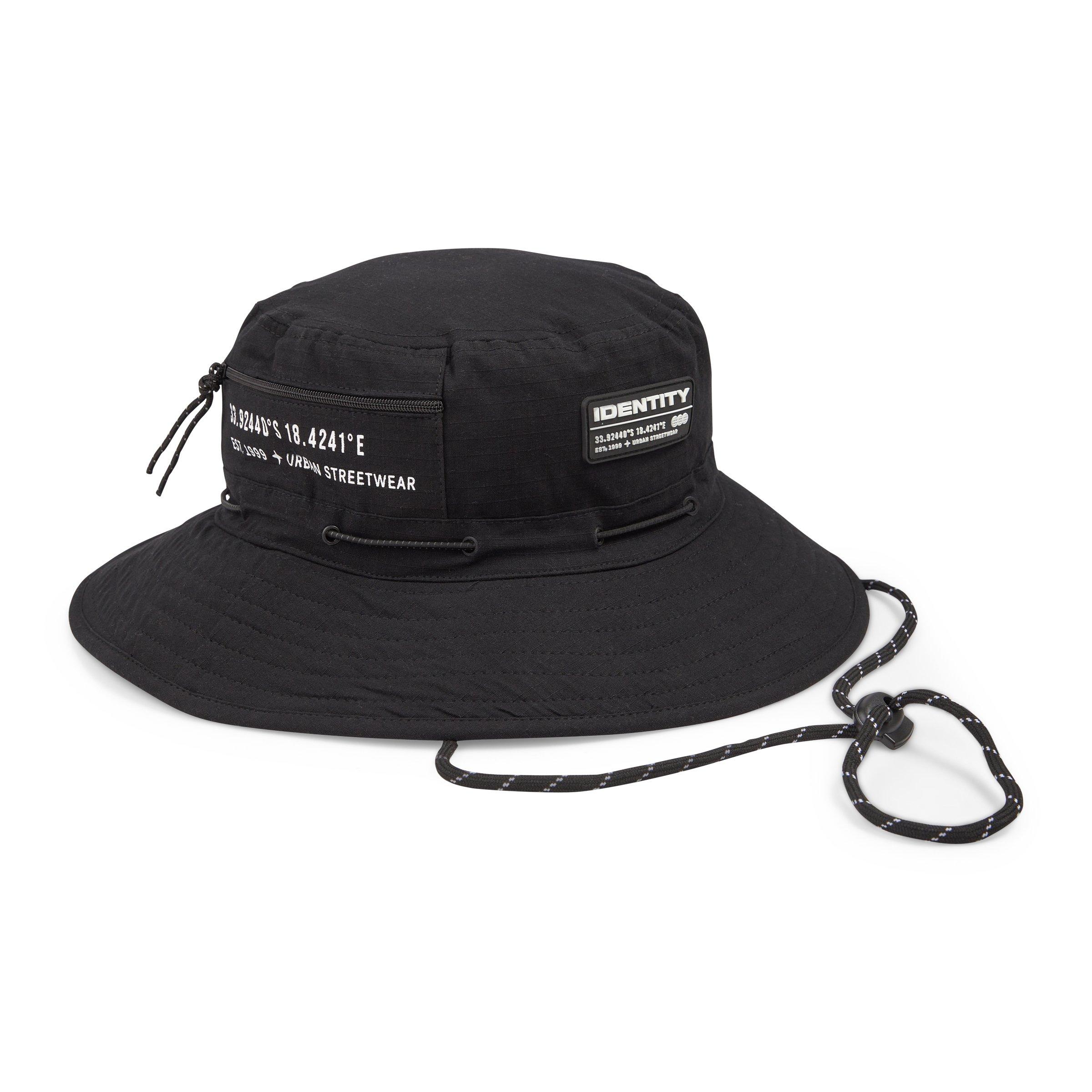 Black Wide Brim Bucket Hat (3128402) | Identity