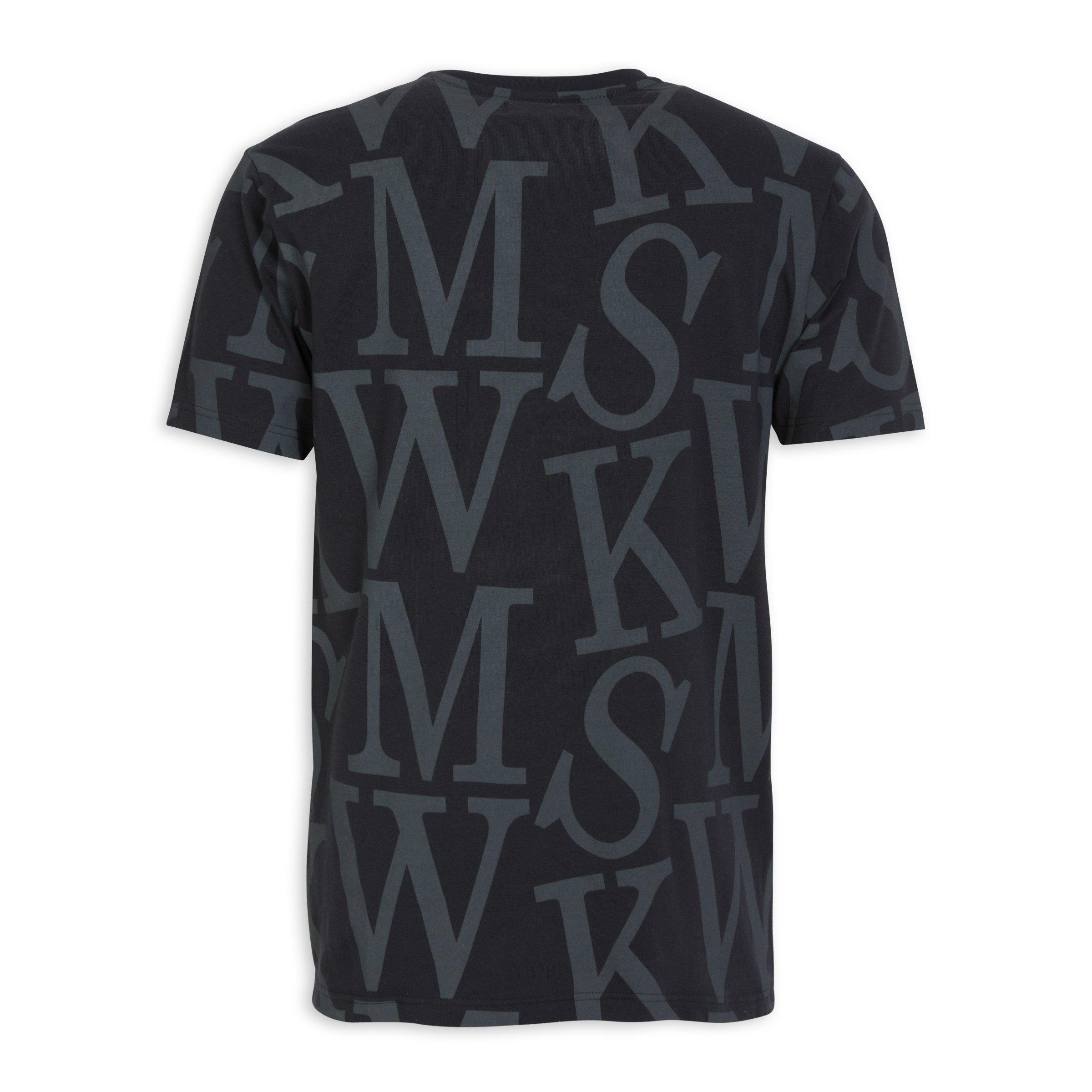 Black Printed T-shirt (3129407) | Moskow