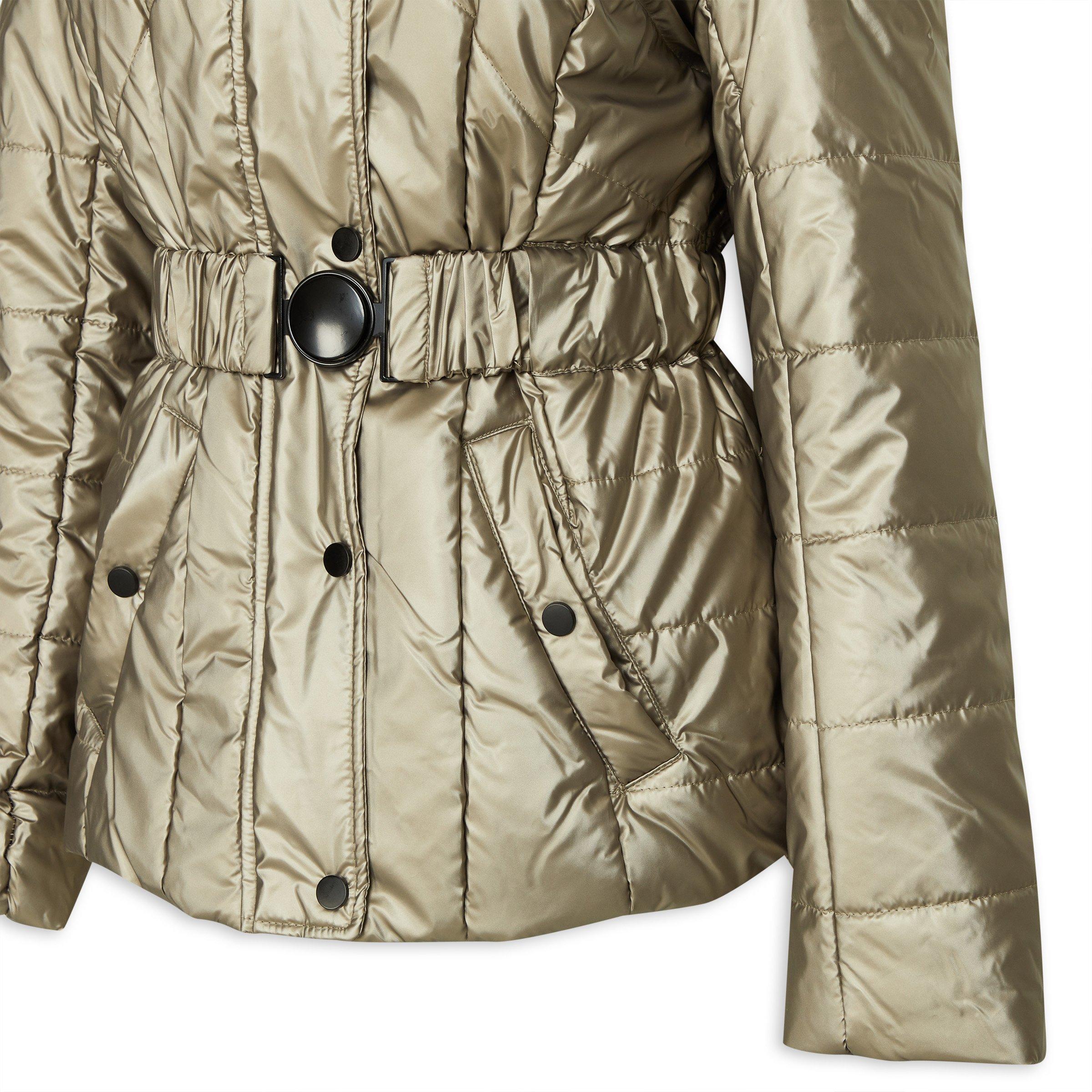 Stone Metallic Puffer Jacket (3129975) Truworths