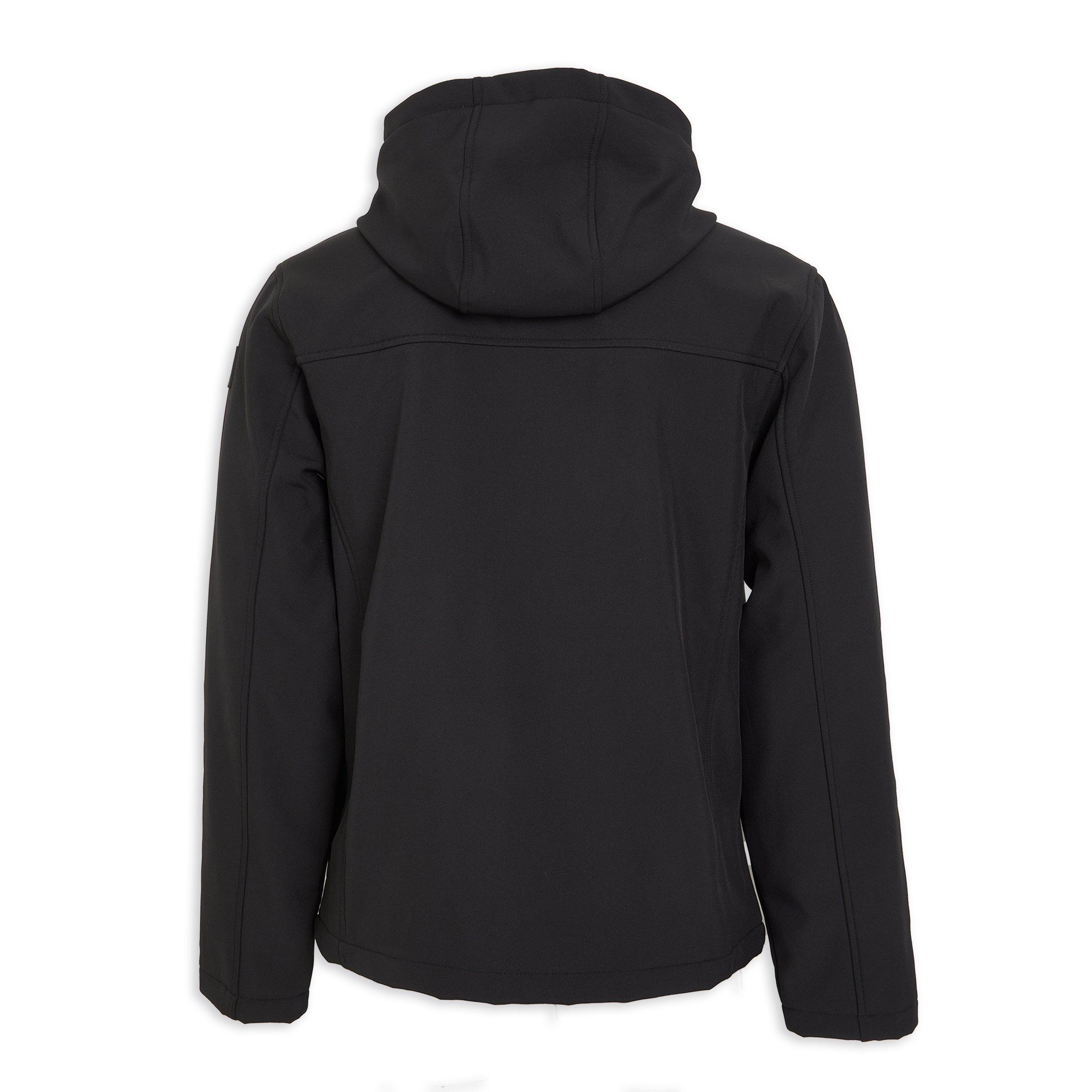 Black Soft Shell Hoodie (3132459) | UZZI