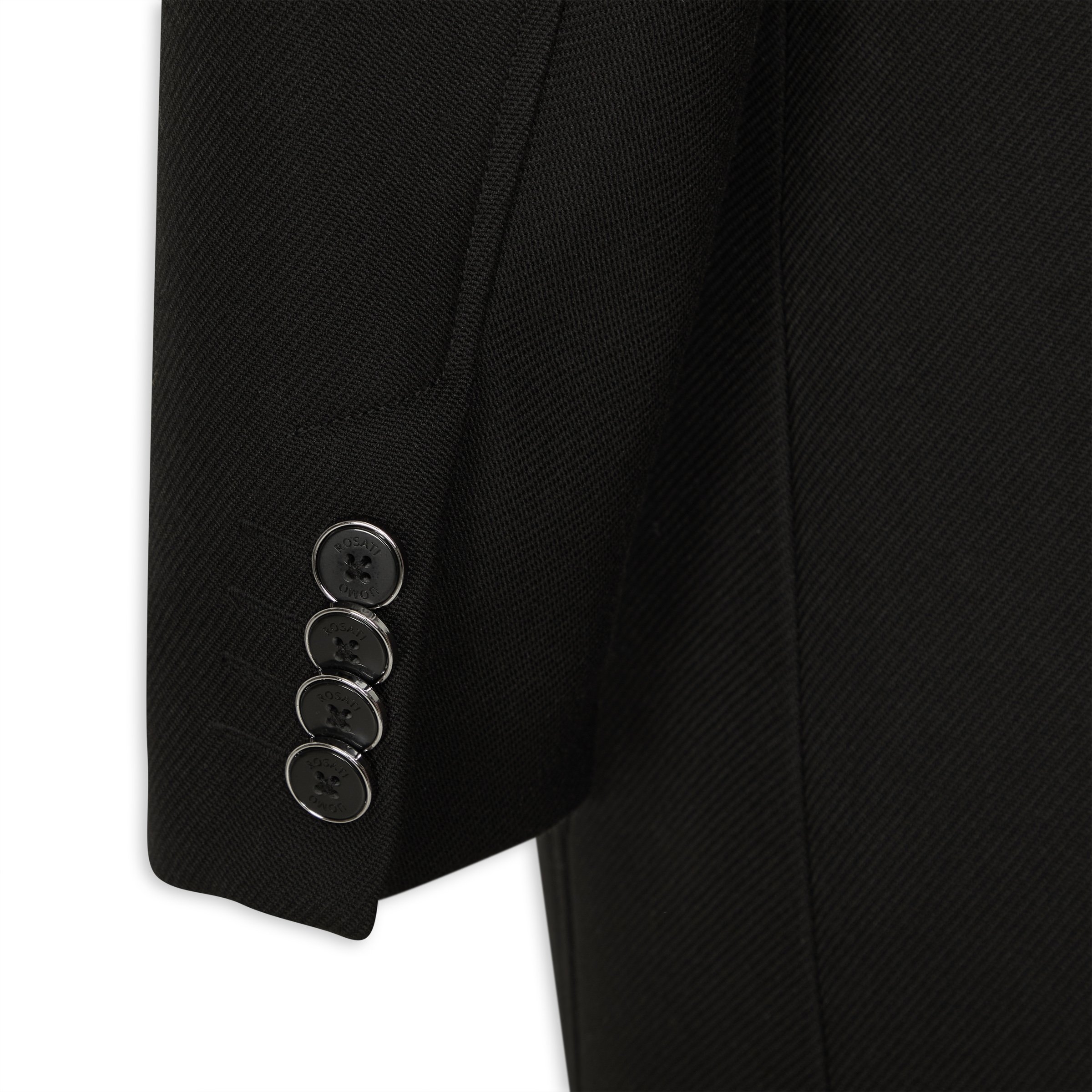 Rua　　シャリーフ　W FACE MELTON BIG COAT Black Melton Coat (3132789) | Rosati Uomo