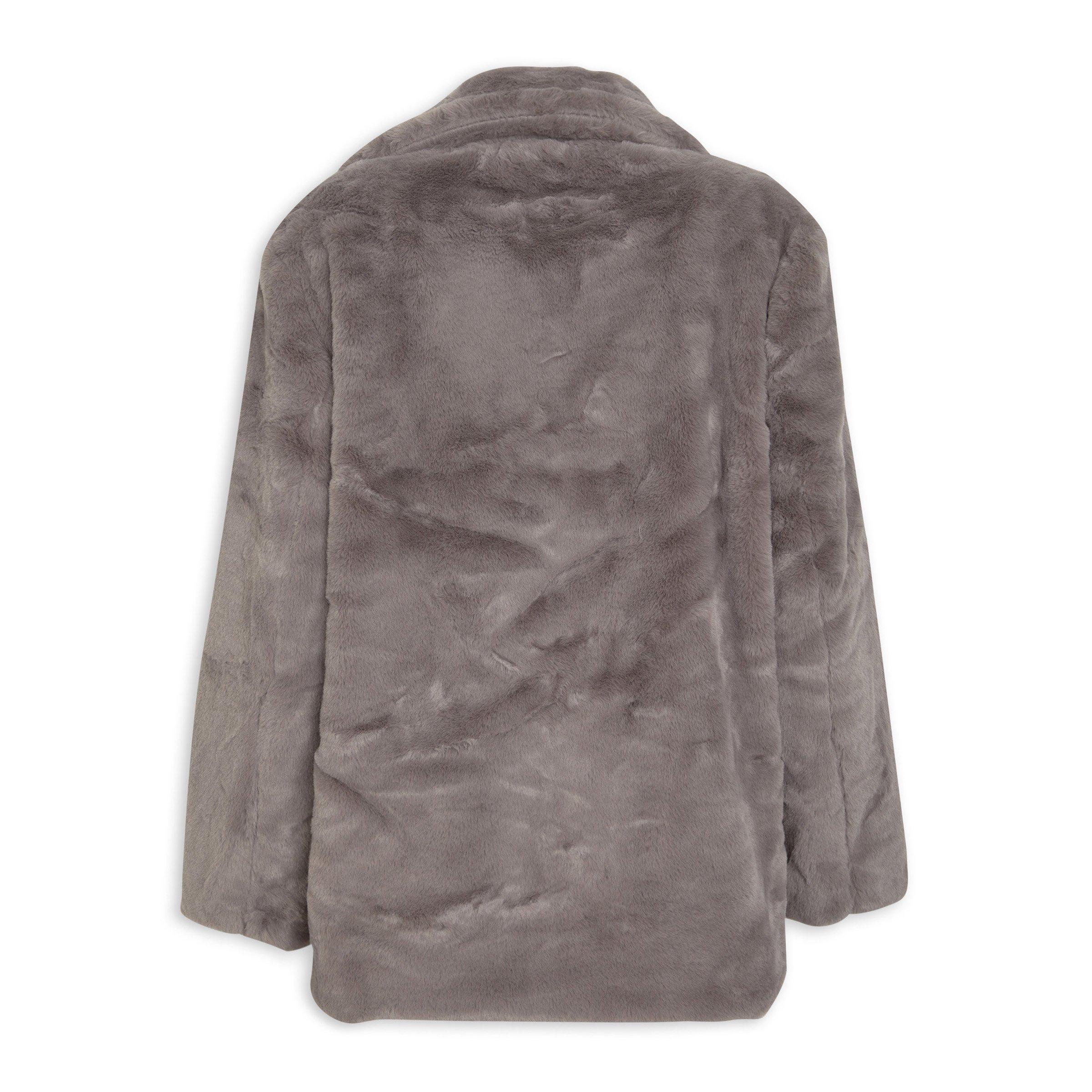 Mocha Faux Fur Coat 3132819 Truworths