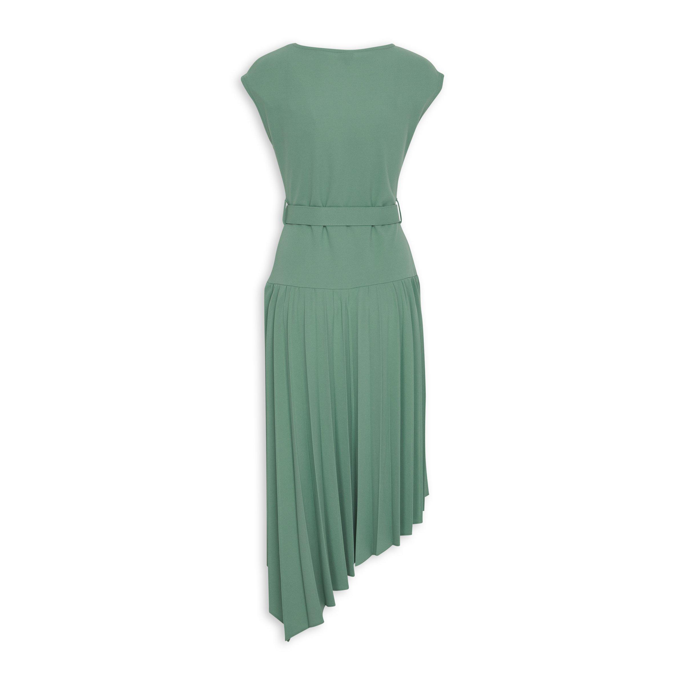 Sage Green Fit & Flare Dress (3132930) | Truworths