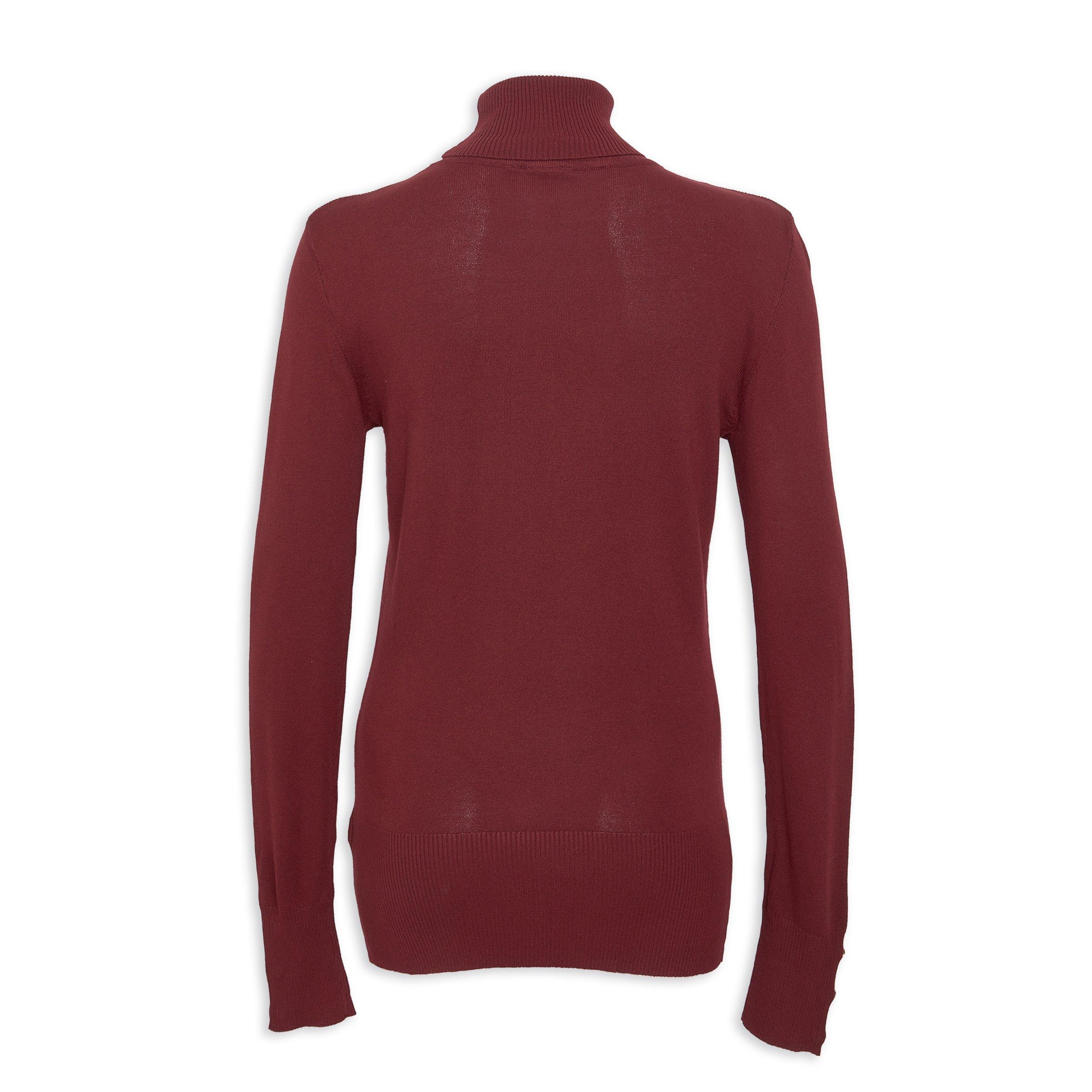Maroon Polo Neck Knit Top 3134147 Truworths
