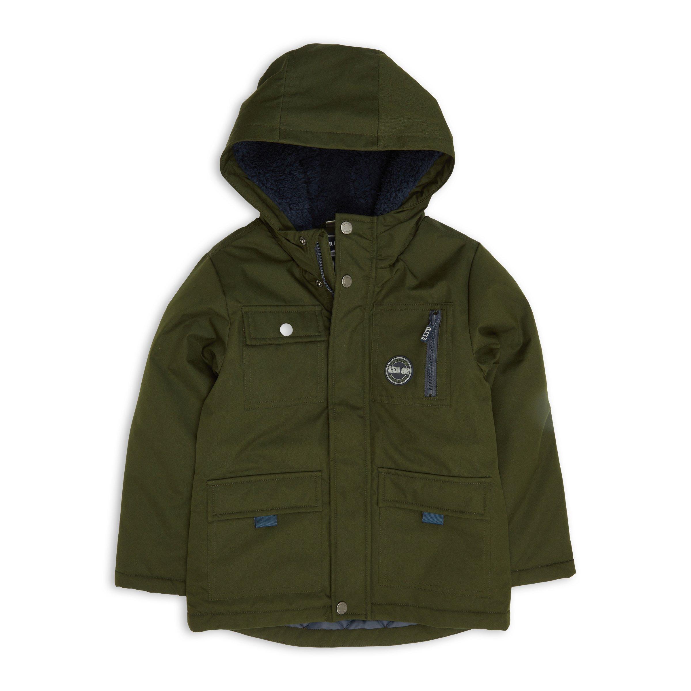 Kid Boys Green Parka Jacket 3134189 LTD Kids