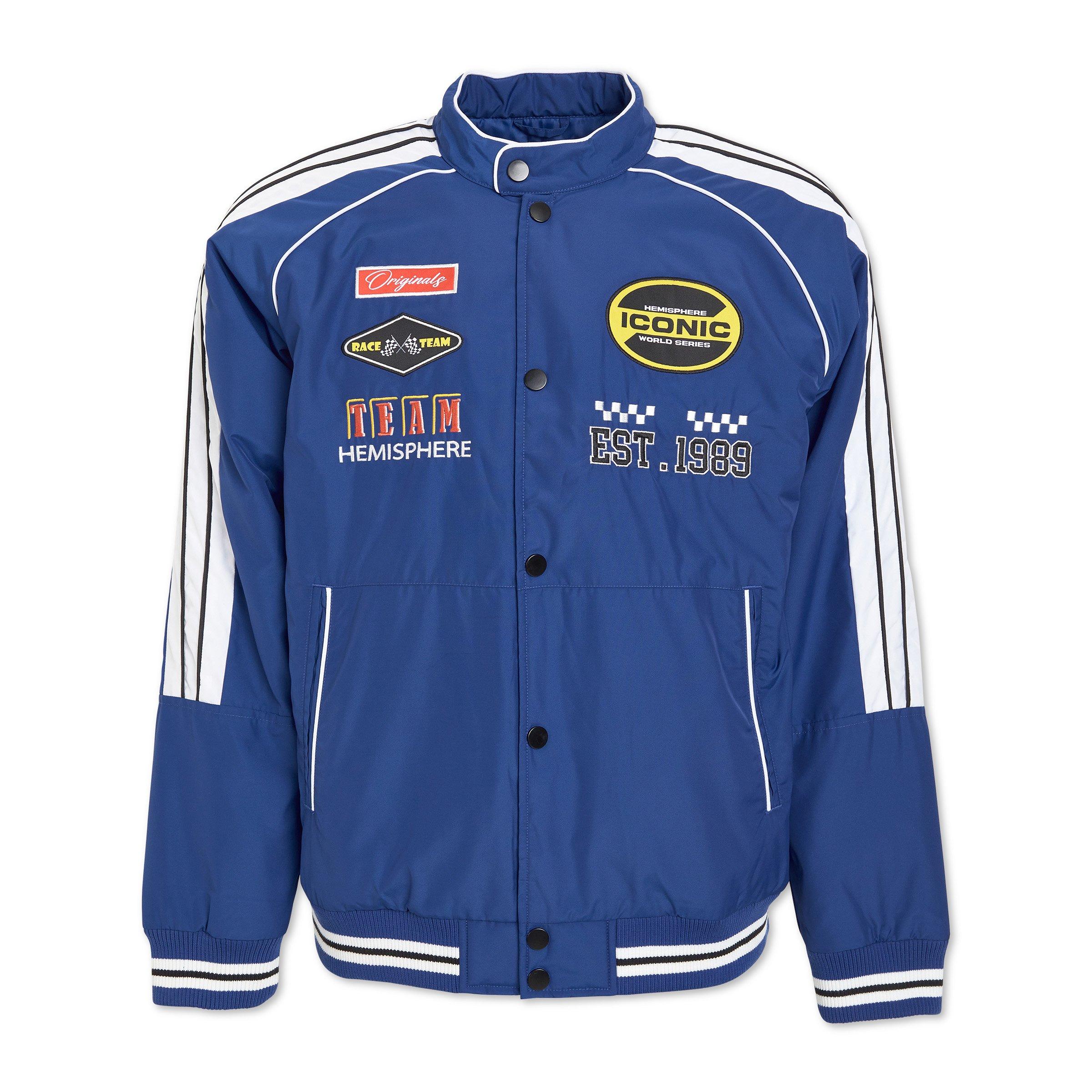 Blue Motorsport Bomber Jacket