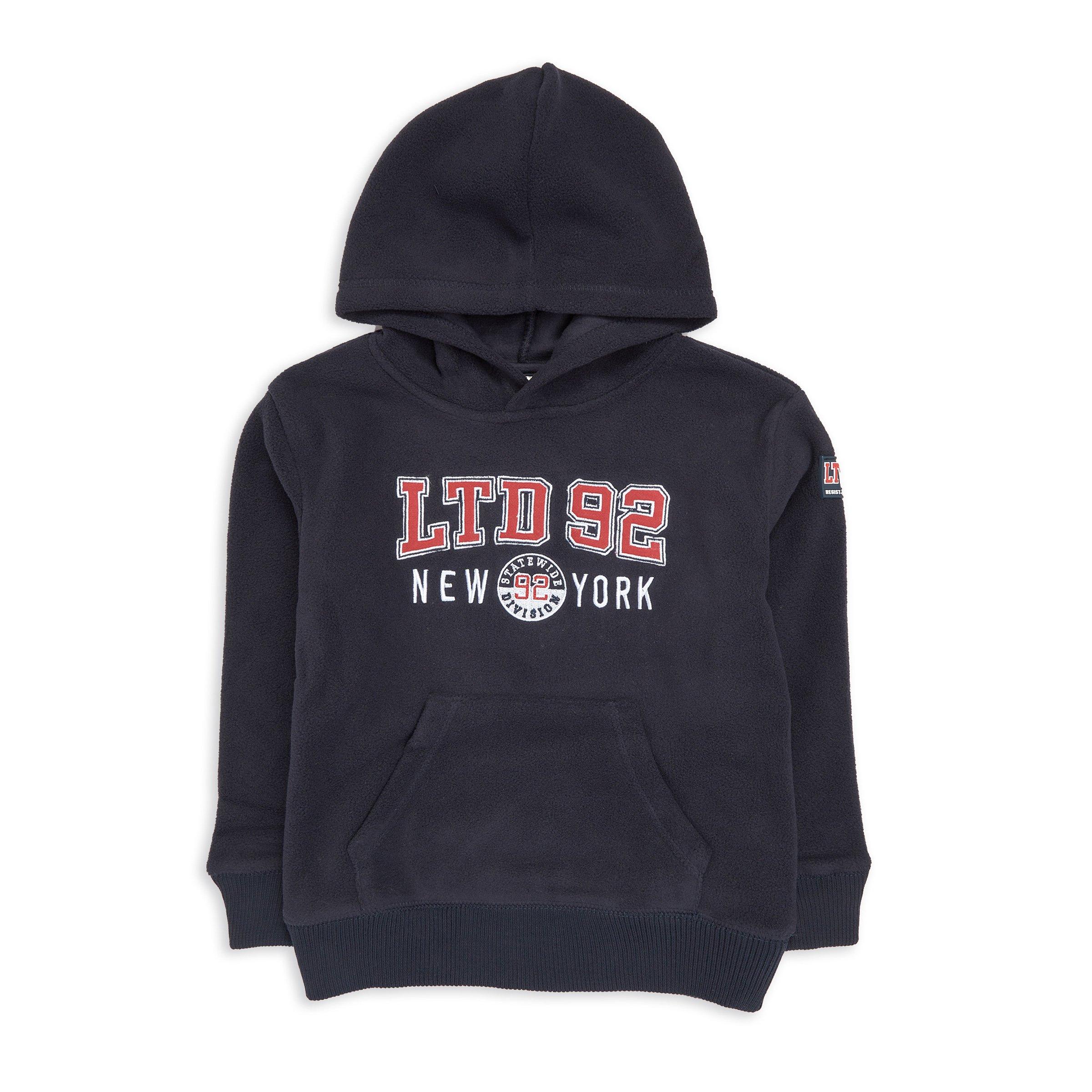 Boys navy hoodie hotsell