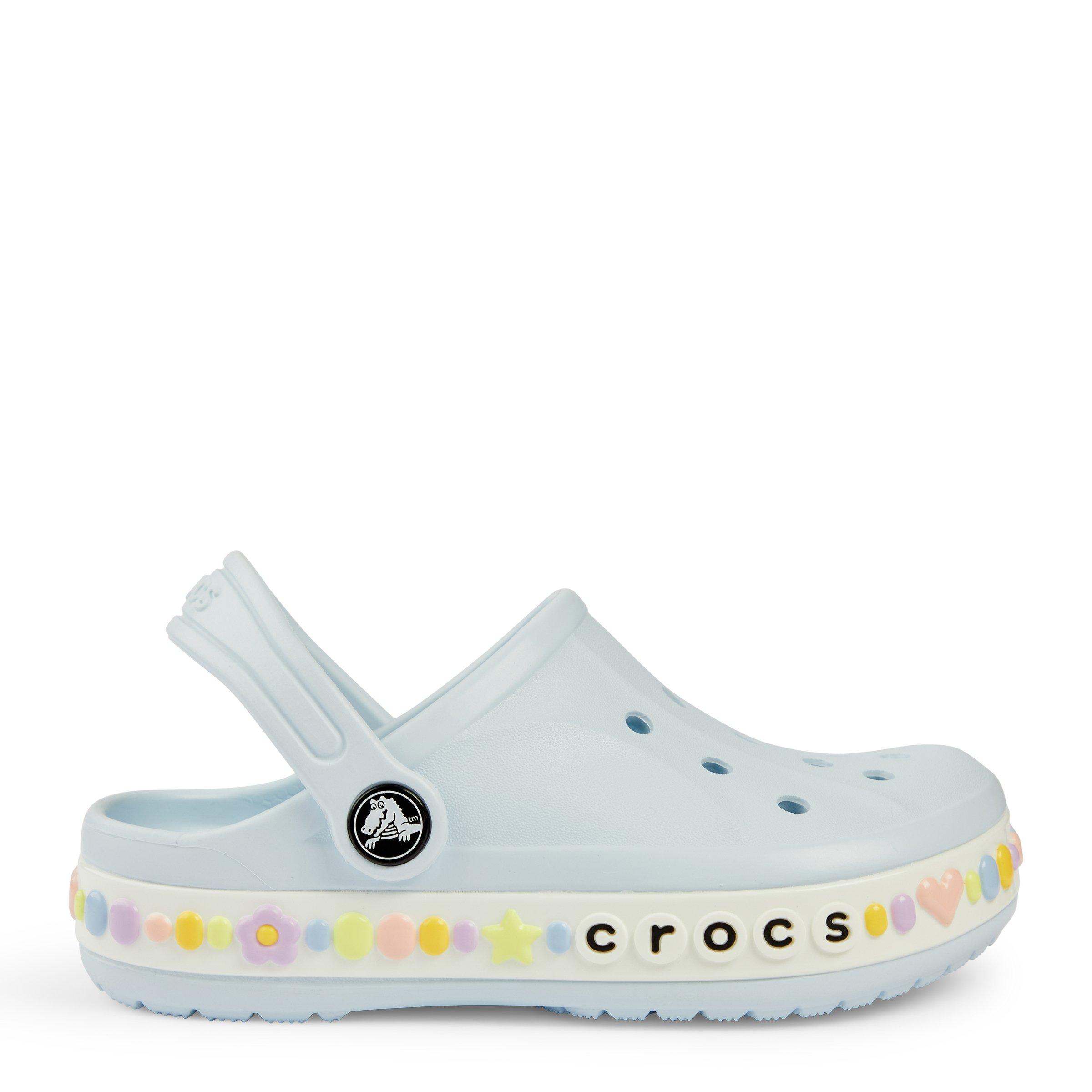 Crocs rainbow band discount clog