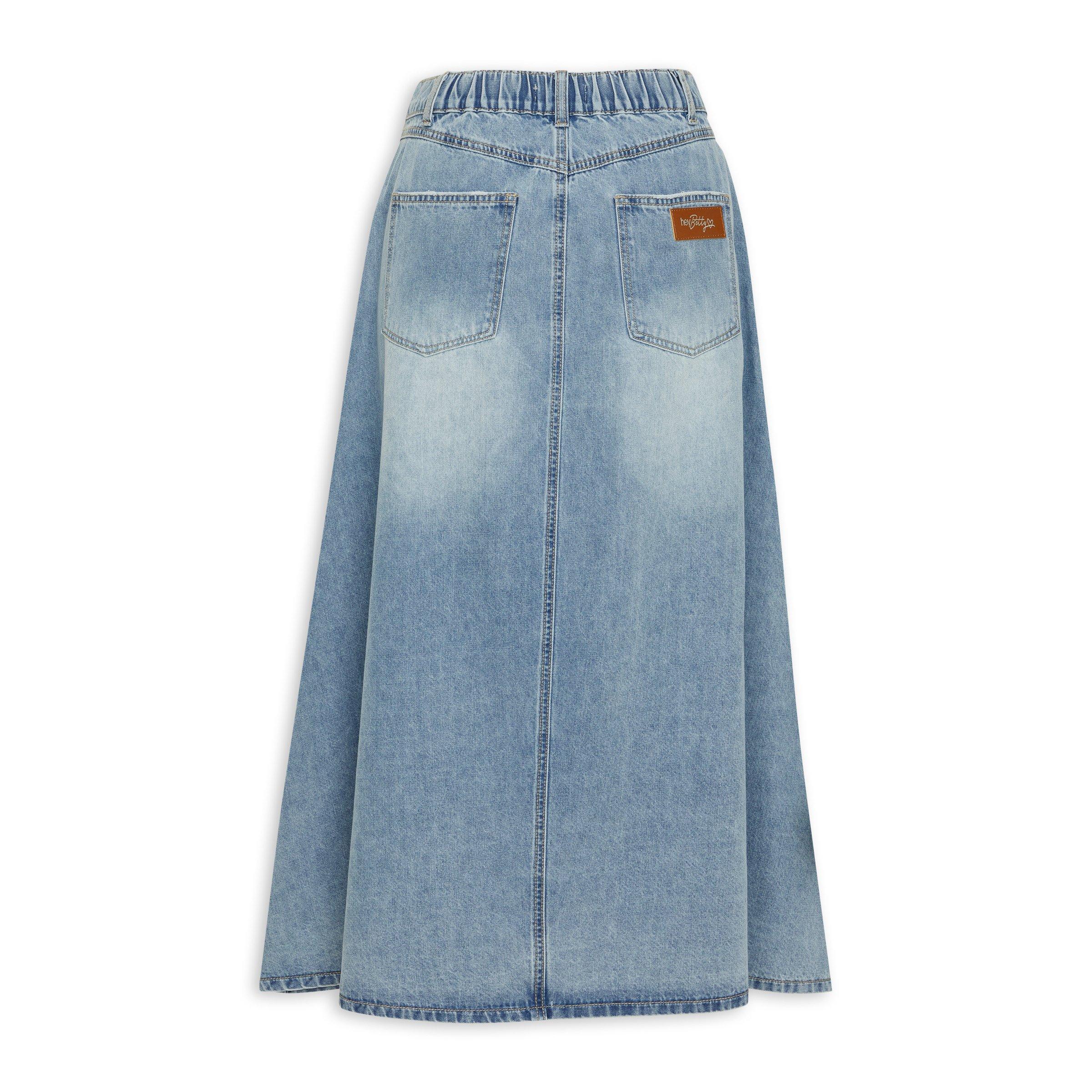 Denim A-line Skirt (3136886) | Hey Betty