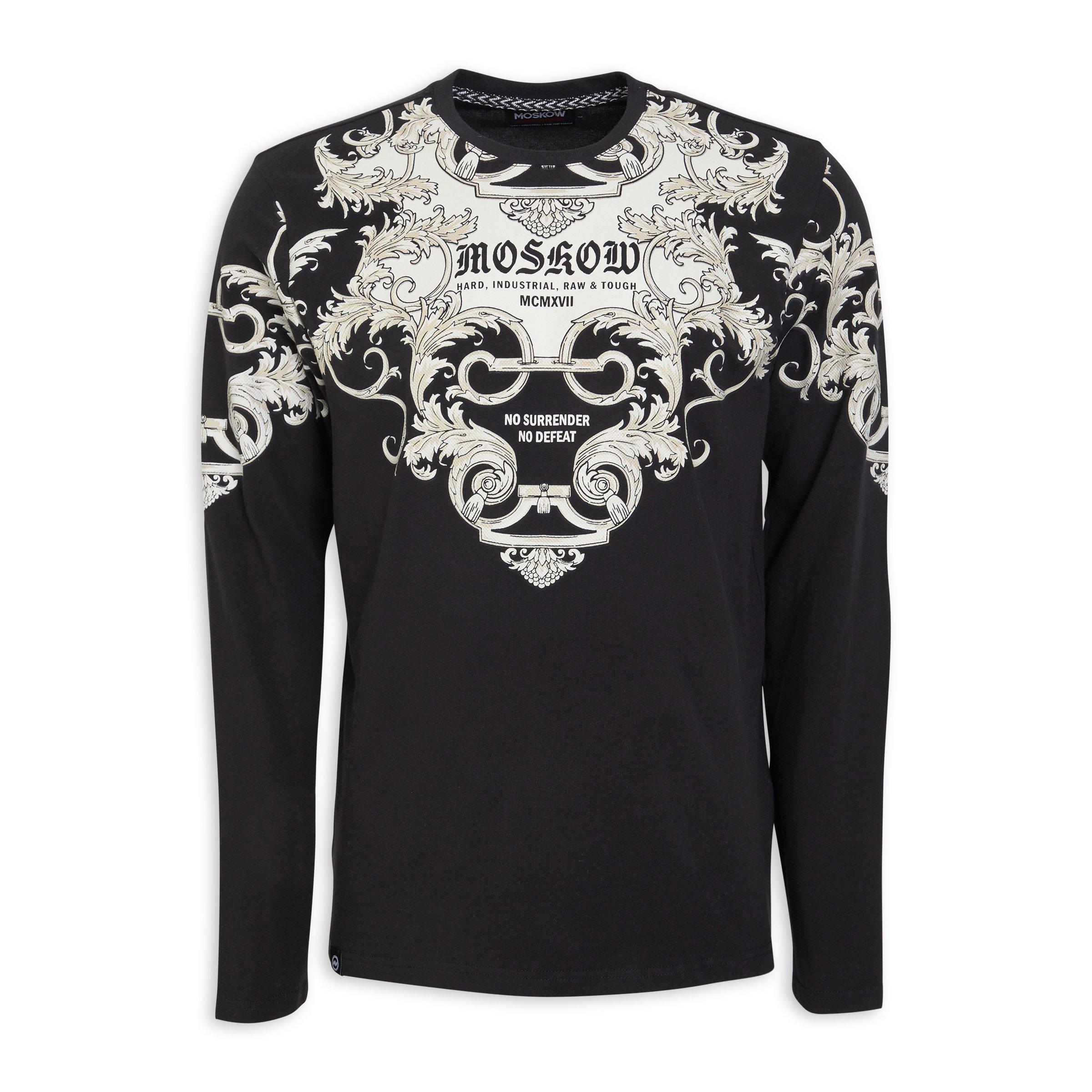 Black Printed T-shirt (3136978) | Moskow