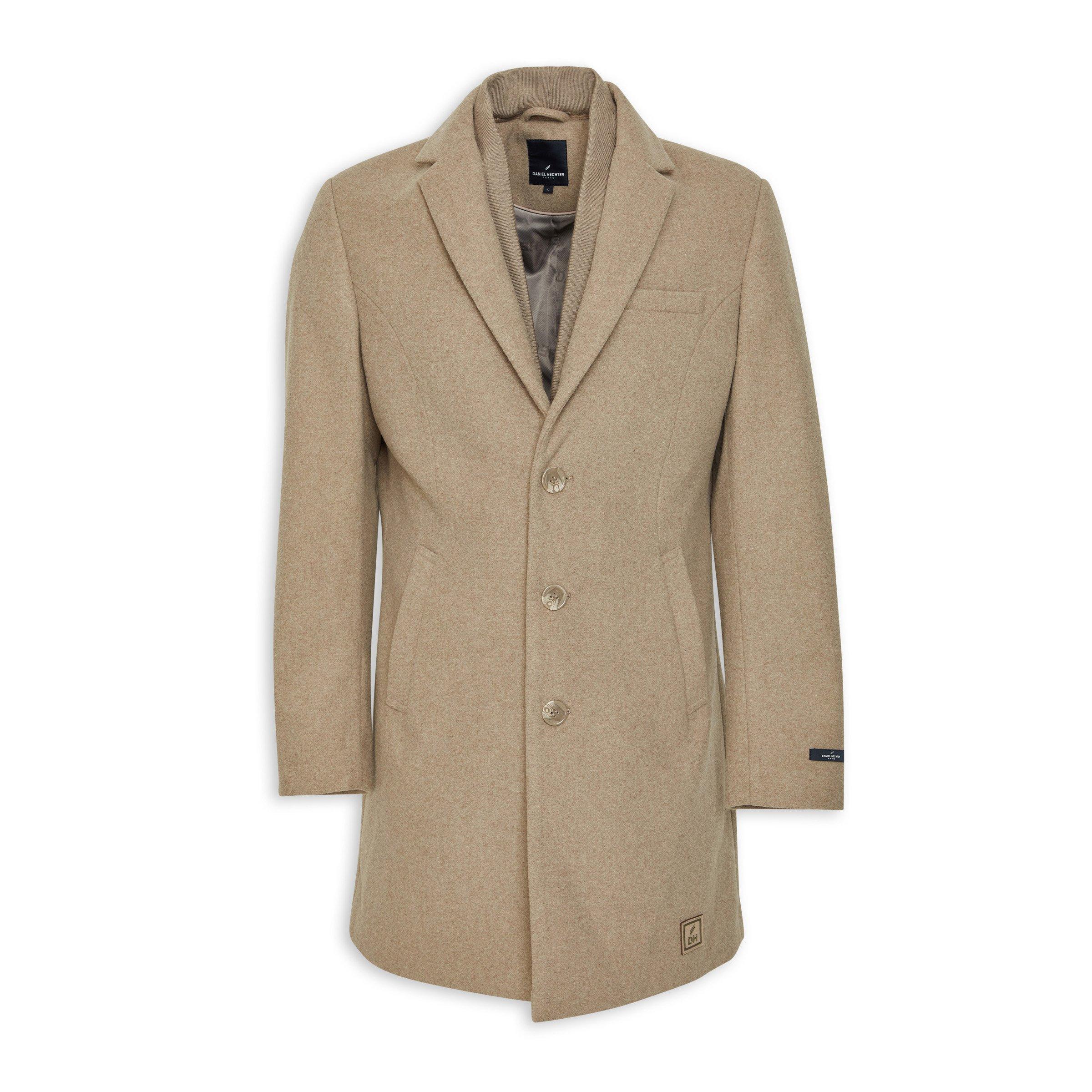 Taupe Crombie Coat 3138145 Daniel Hechter