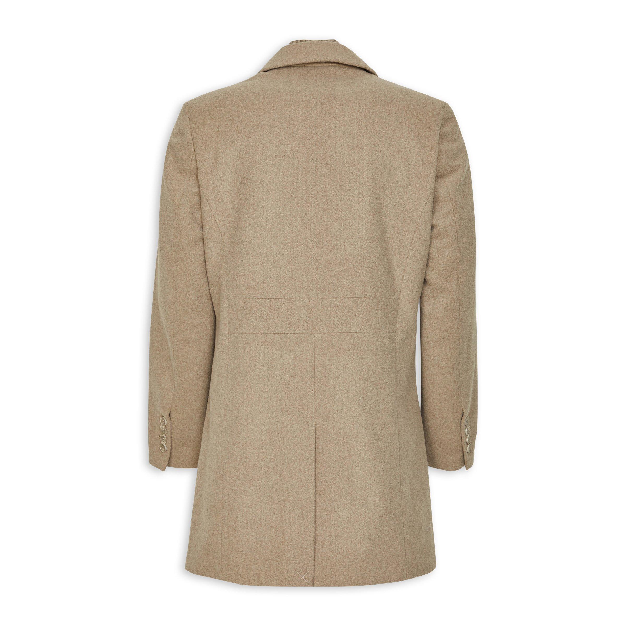 Taupe Crombie Coat 3138145 Daniel Hechter