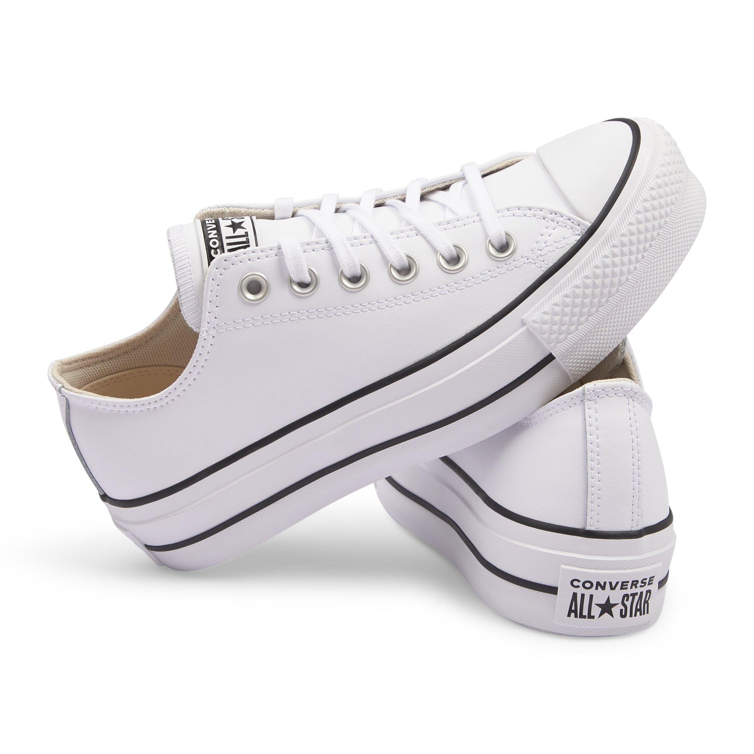 Converse leather cheap platform sneakers