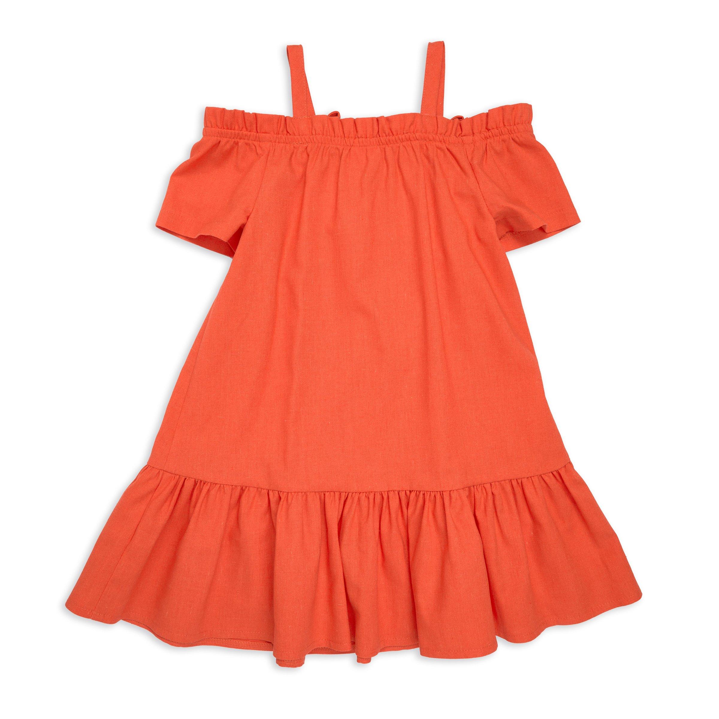 Orange dress for outlet girls