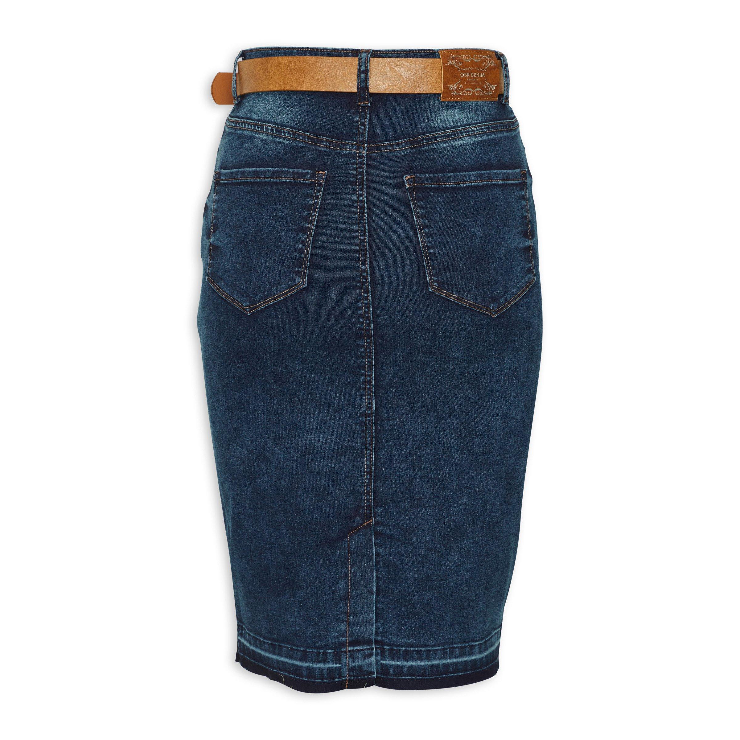 Denim Pencil Skirt (3138619) OUTBACK RED - Main Image