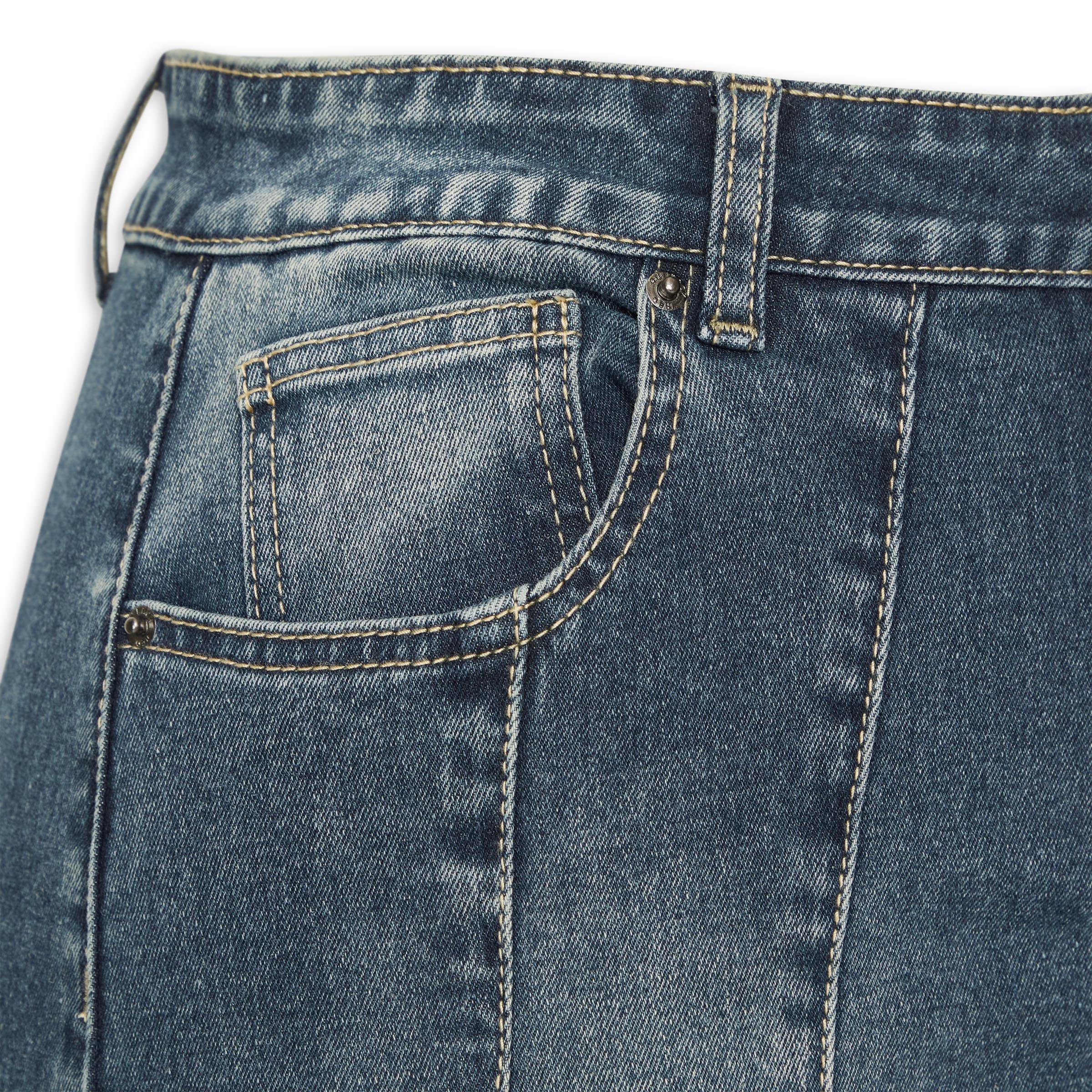 Indigo Dipped Back Skirt (3138980) | Truworths