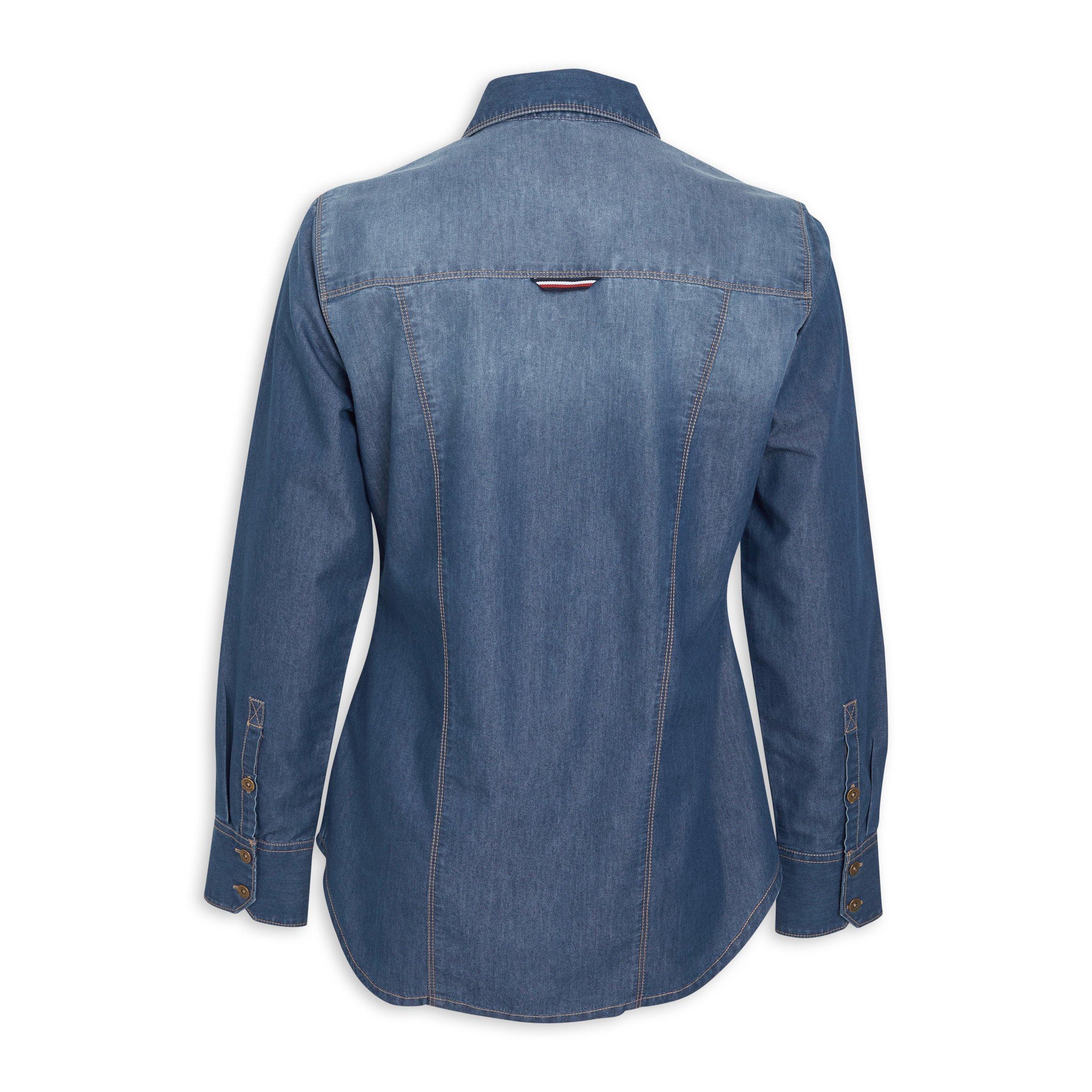 Womens denim shirts for sale sales