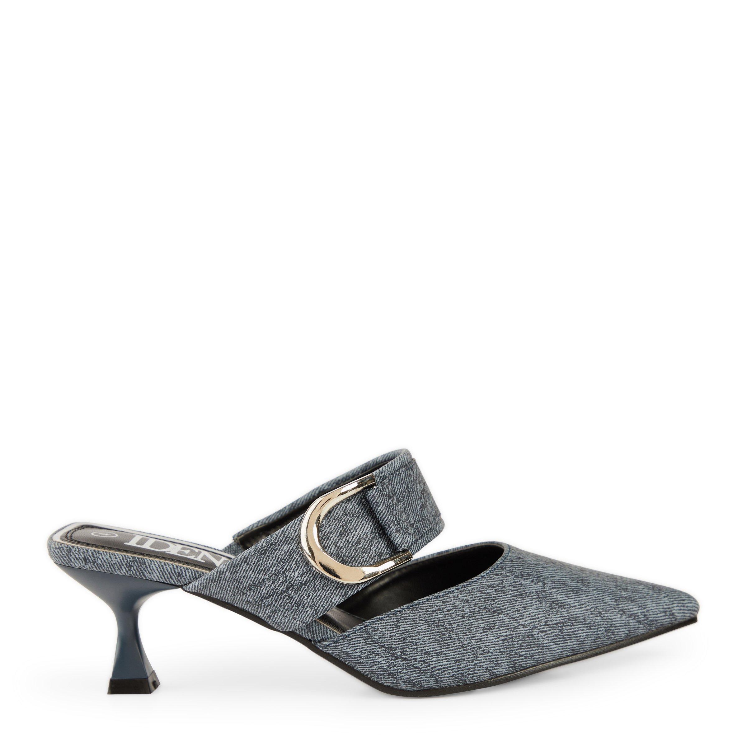 Denim kitten heels clearance