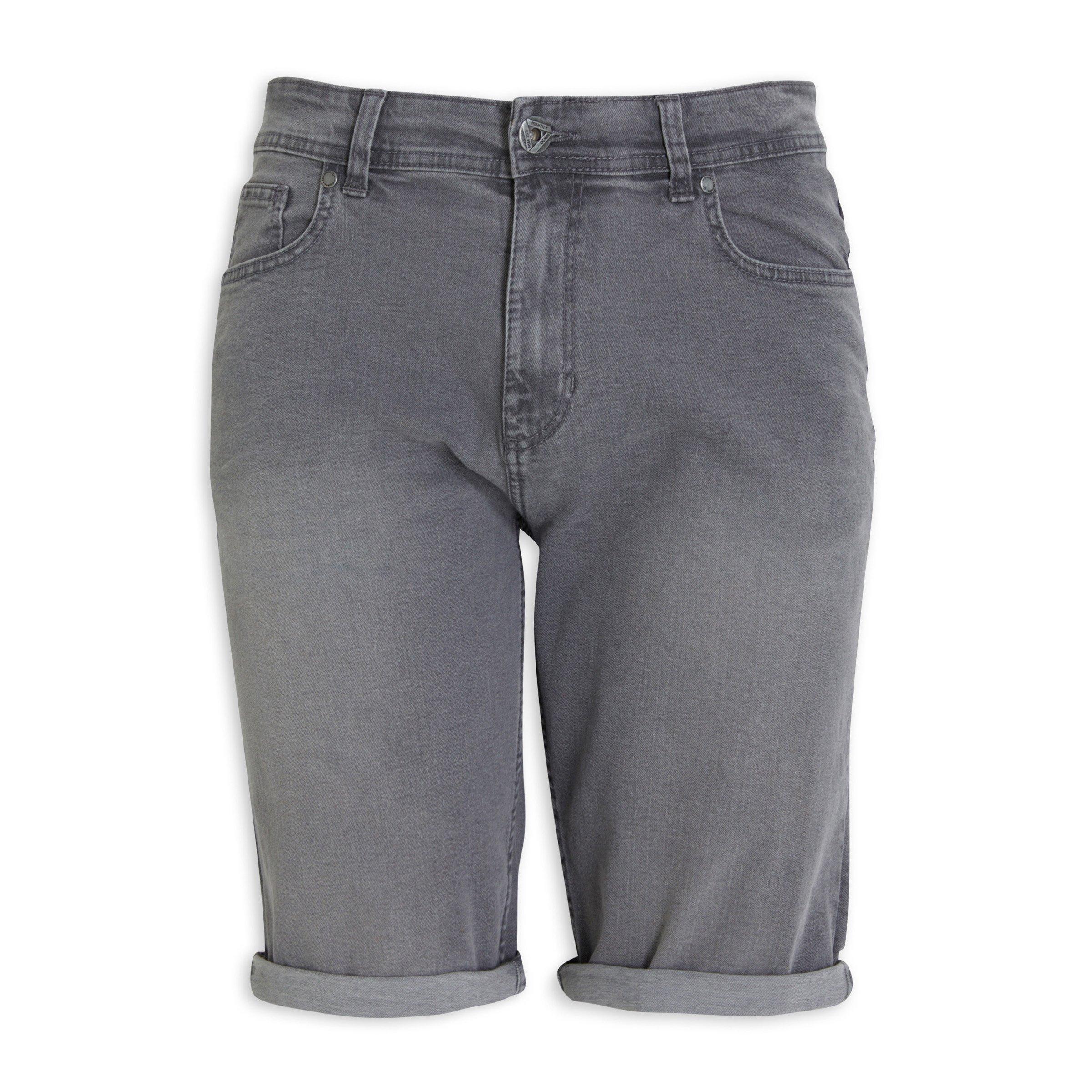 Women's Grey Denim Shorts