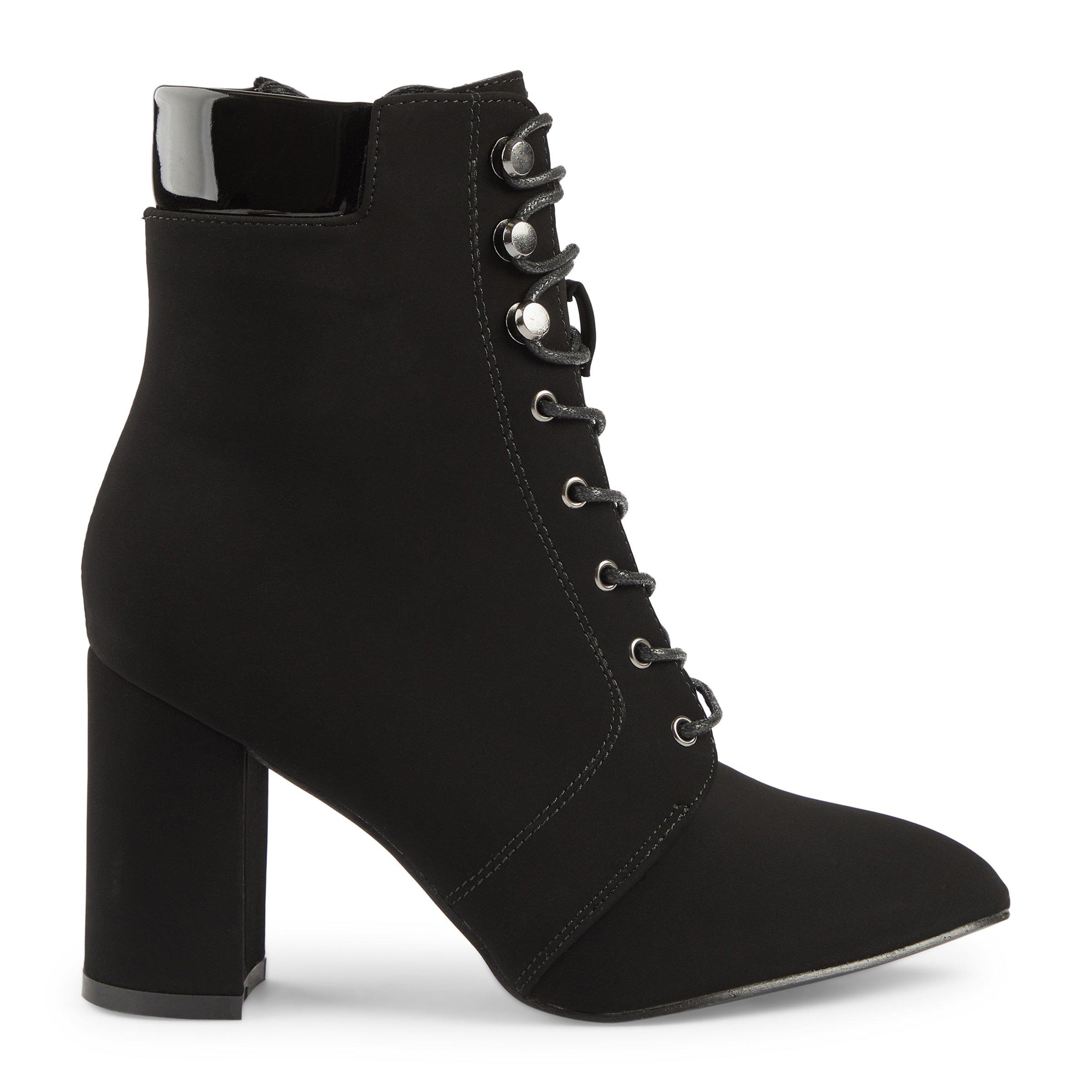 Black Heeled Military Boot 3139918 Truworths