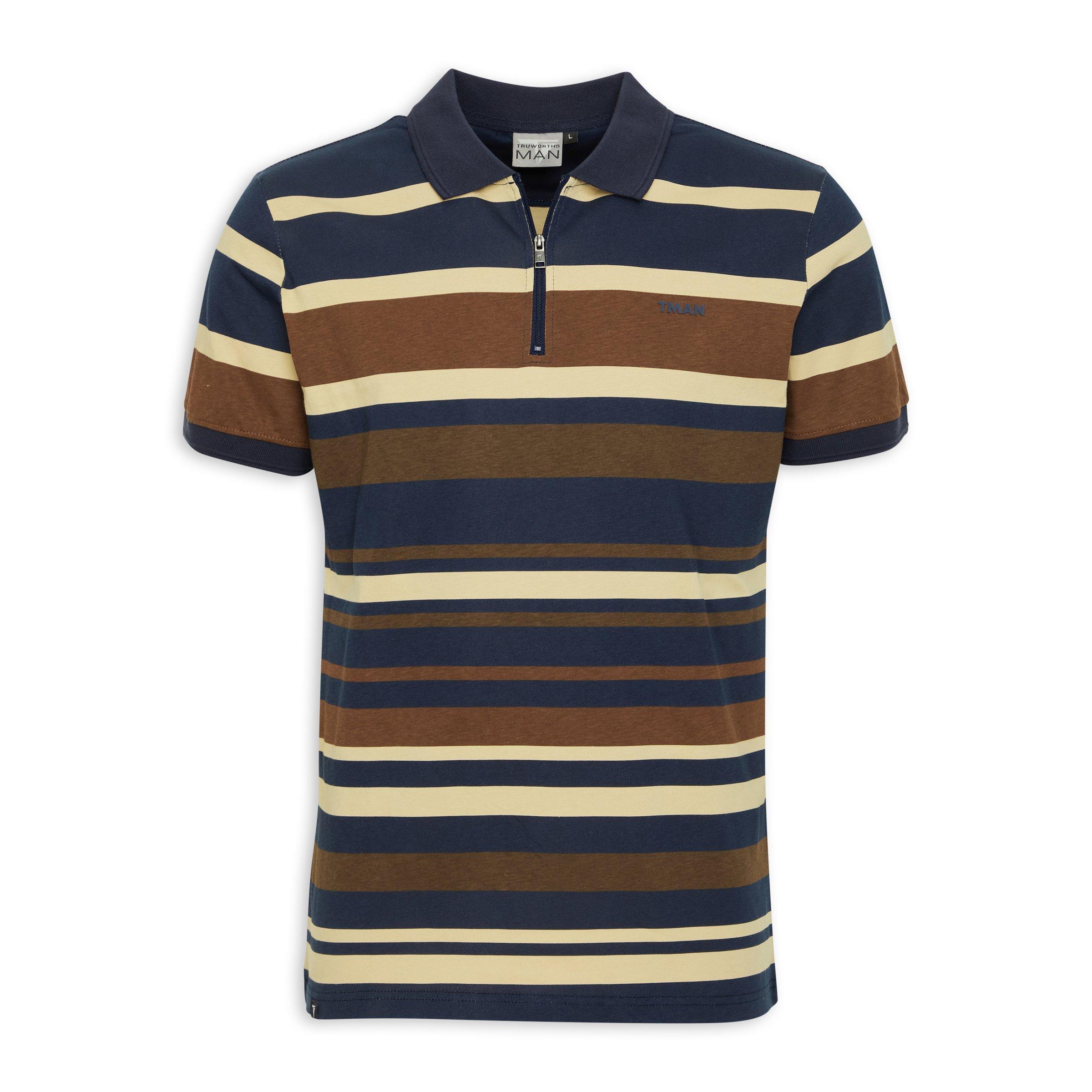 Men's striped golf shirts hotsell