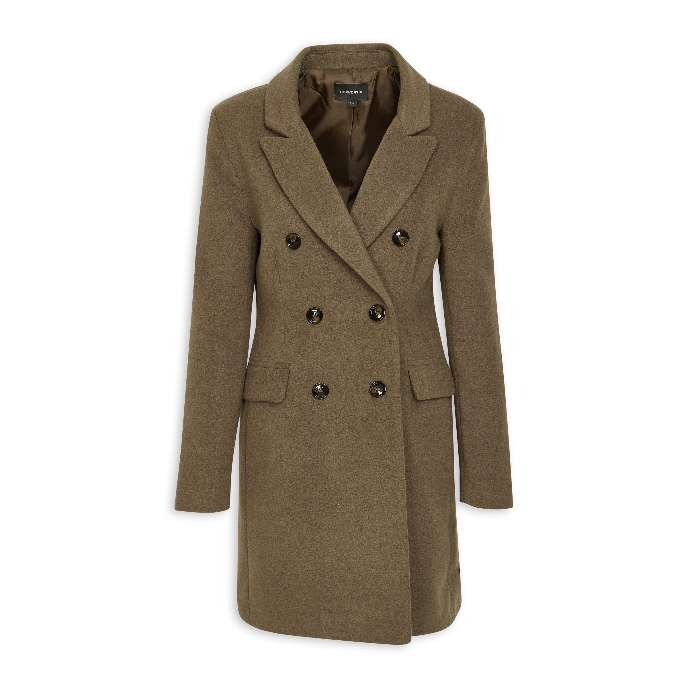 Brown Double Breasted Coat 3141173 Truworths