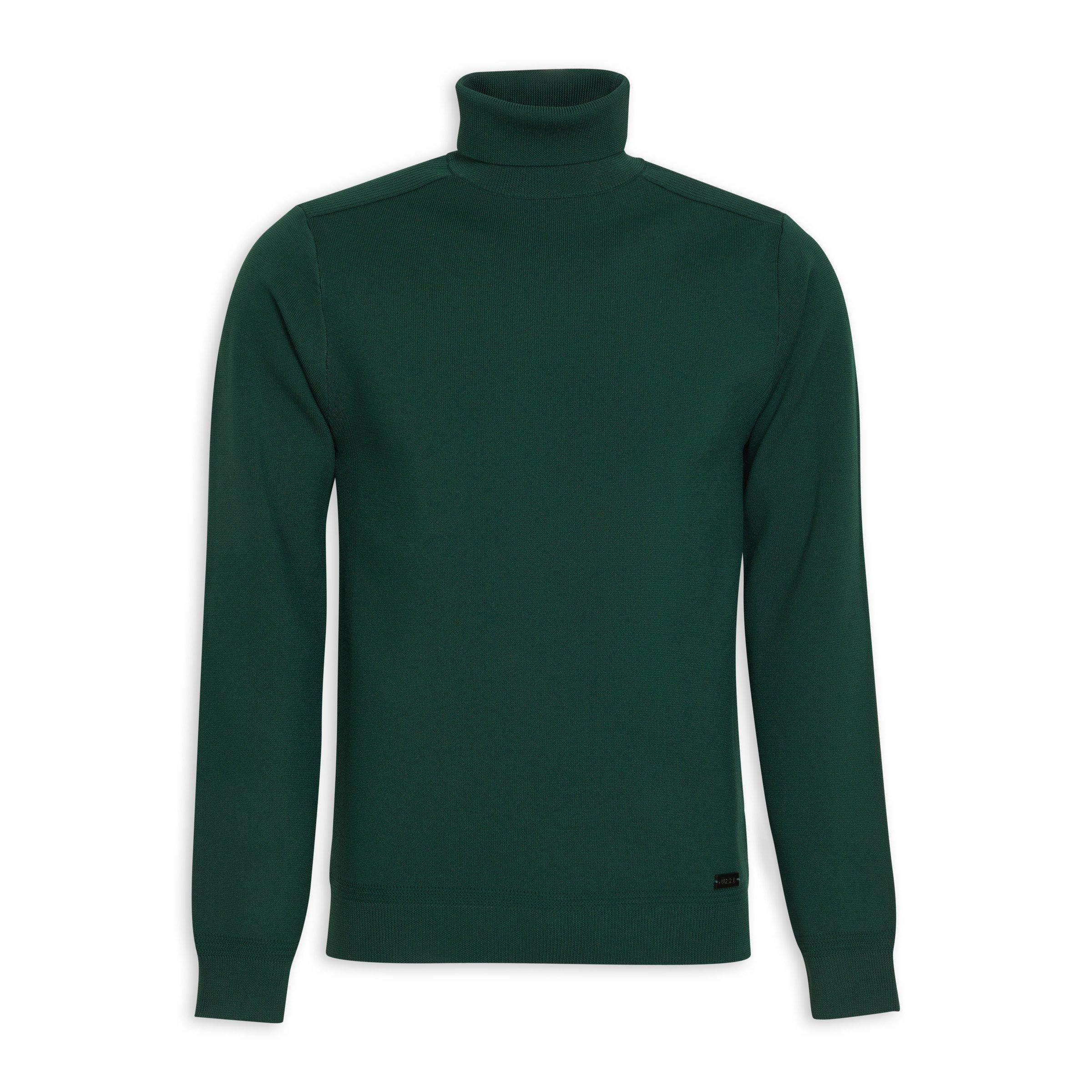 Emerald Green Polo Neck Top 3141786 UZZI