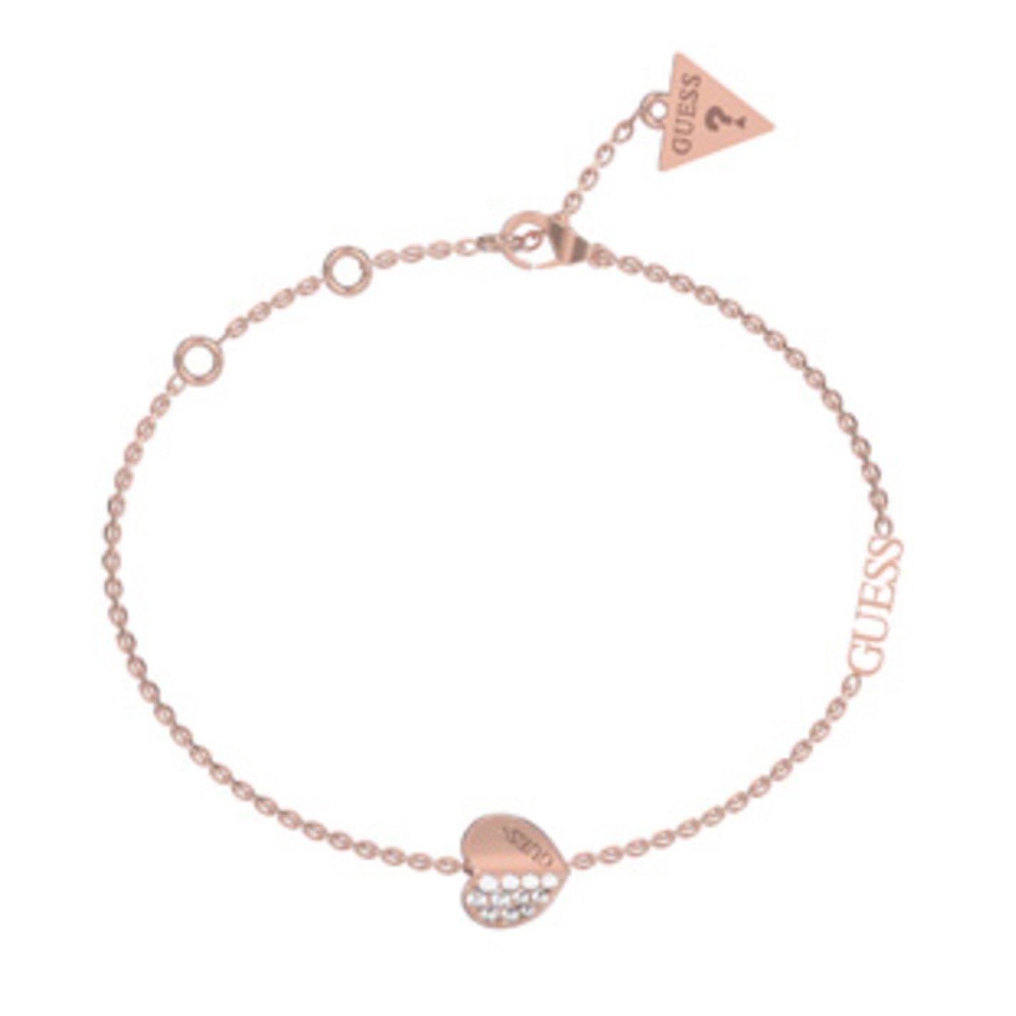 Guess heart bracelet rose gold hotsell