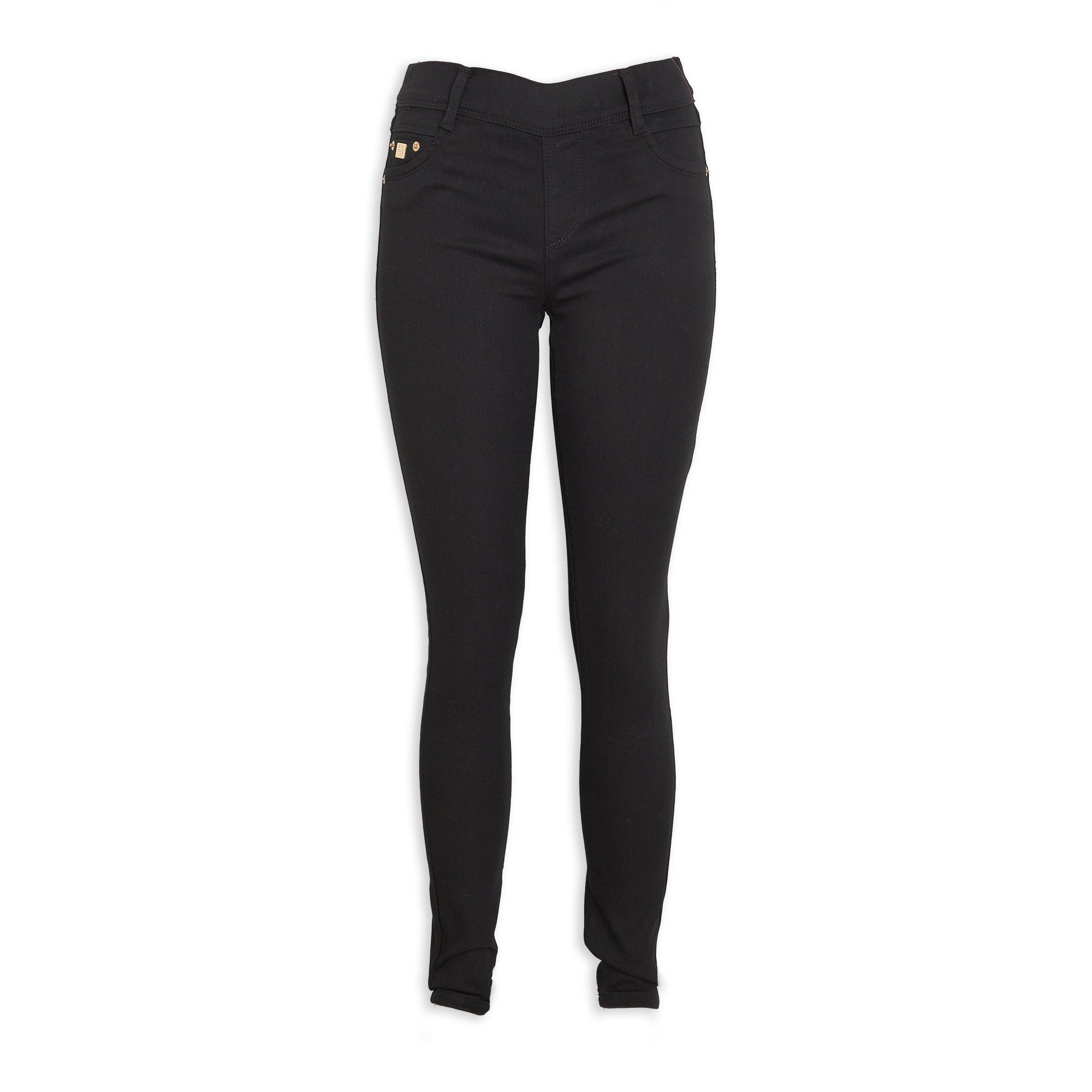 Womens black jeggings top