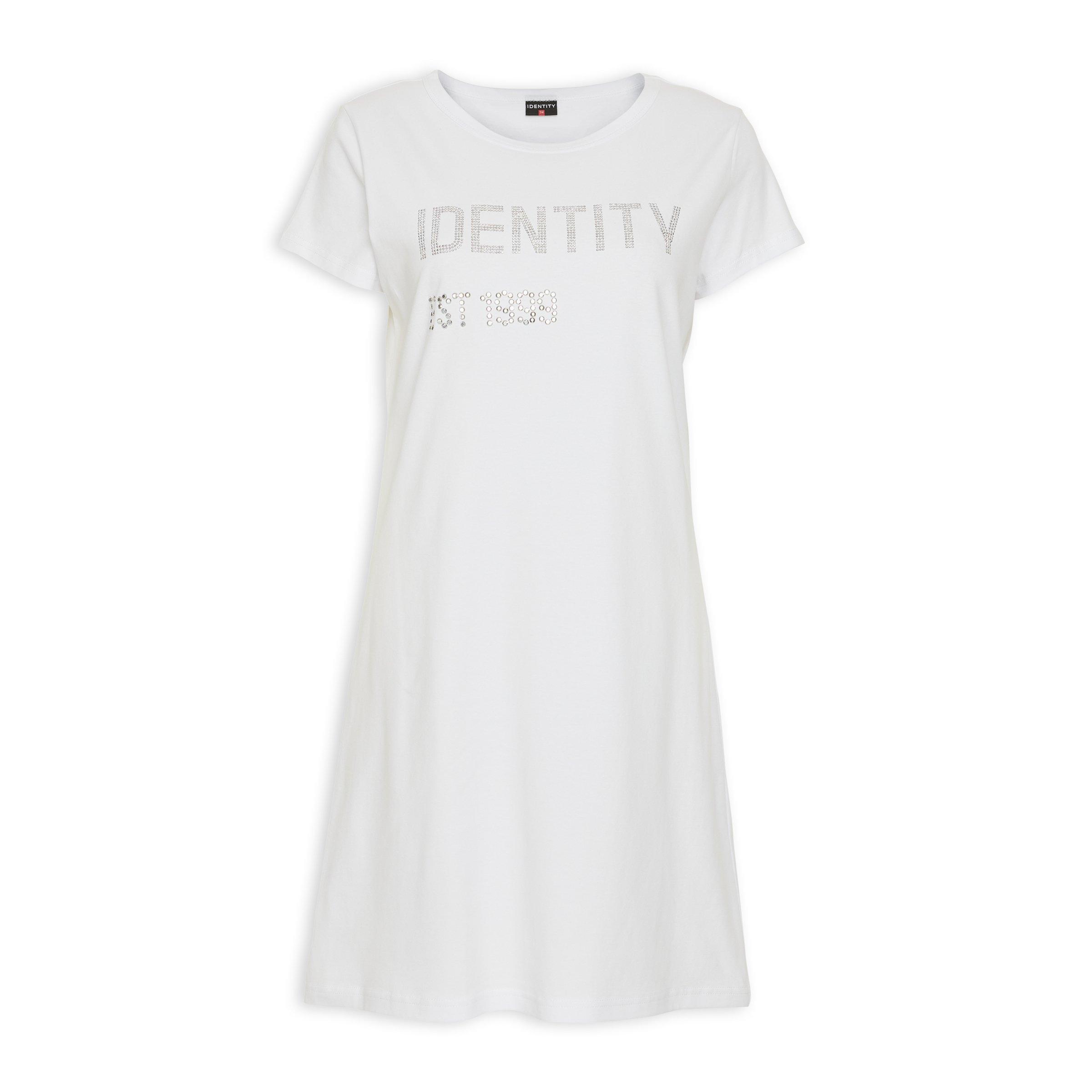 White T shirt Dress 3142915 Identity