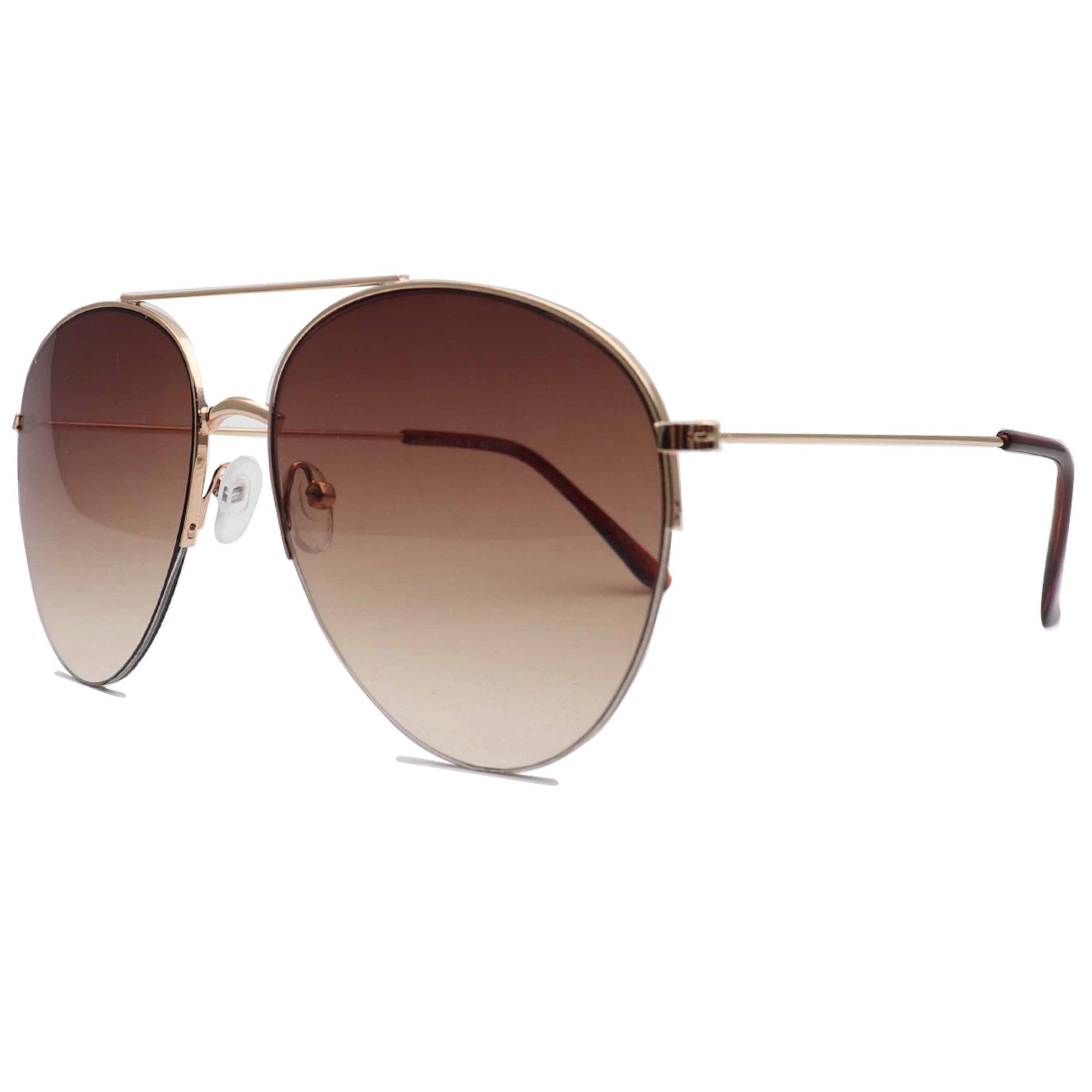 Gold plated aviator clearance sunglasses