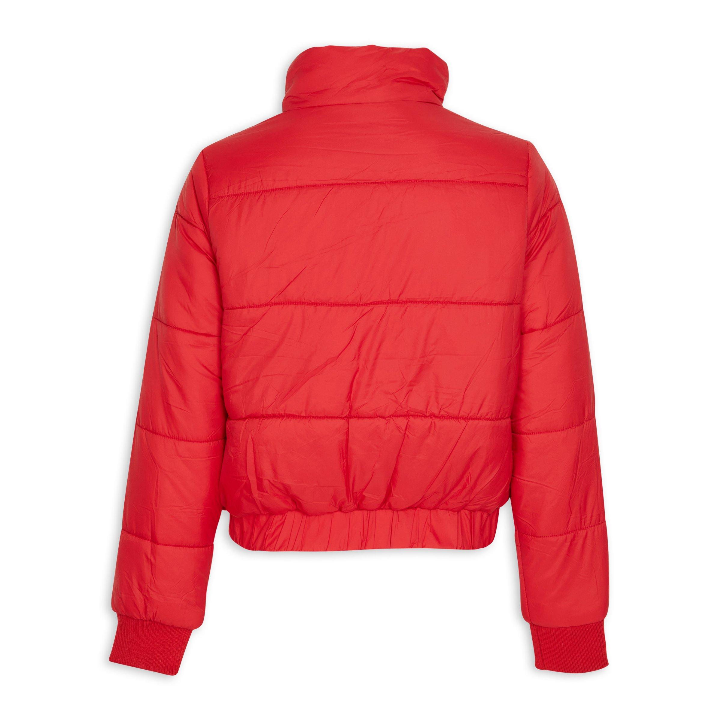 Red Cropped Puffer Jacket 3142965 Identity