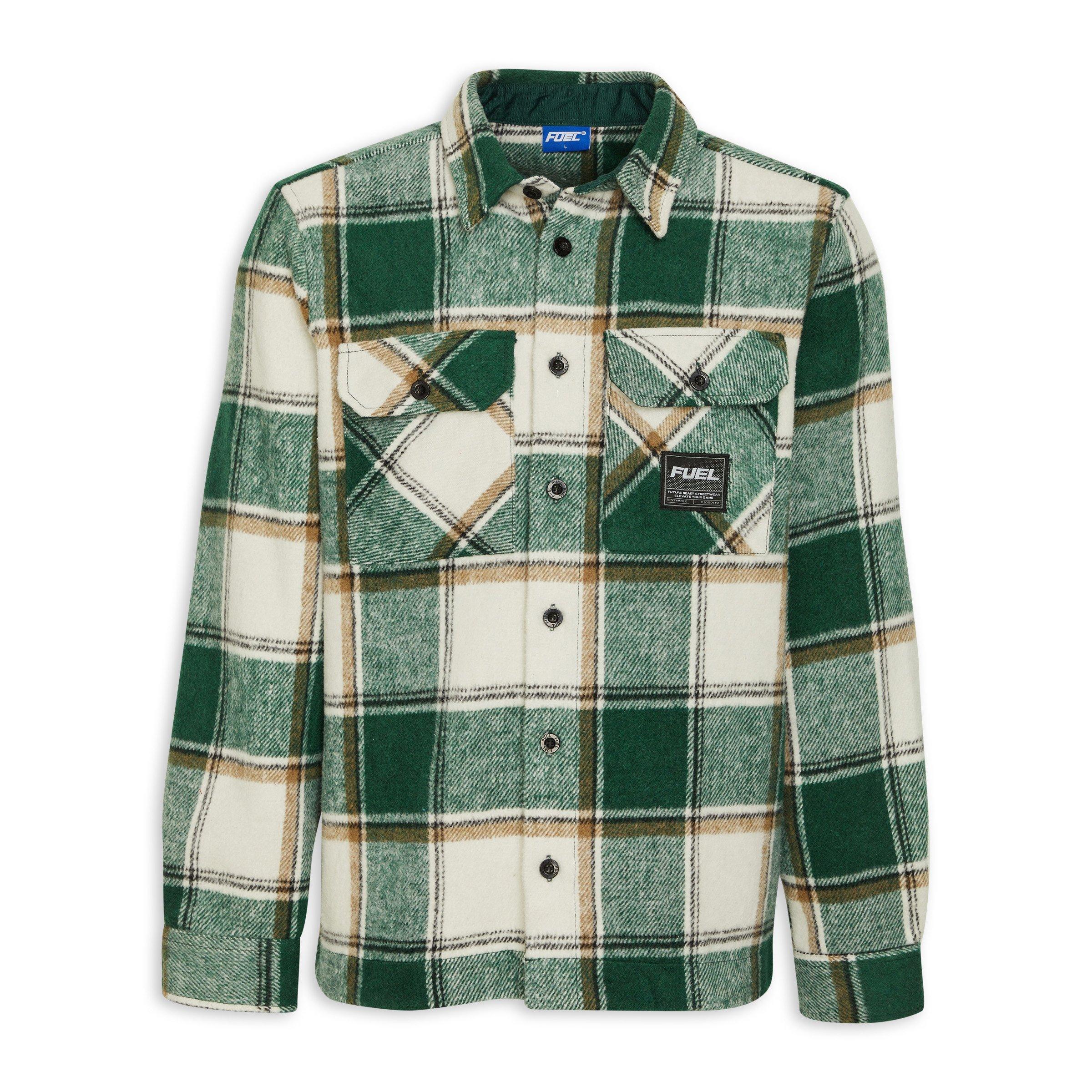 Green Check Over Shirt (3143231) | Fuel