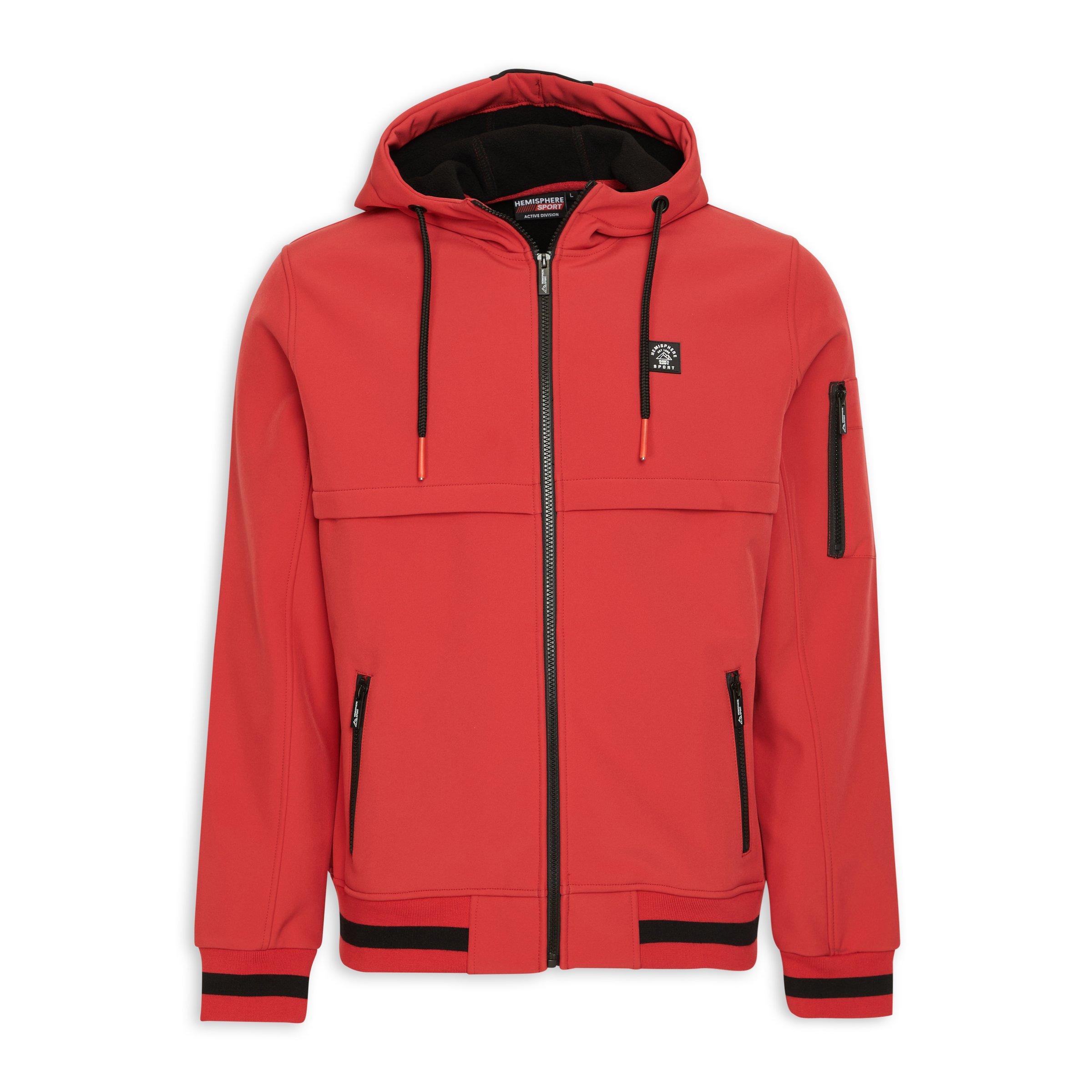 Red zip jacket sales