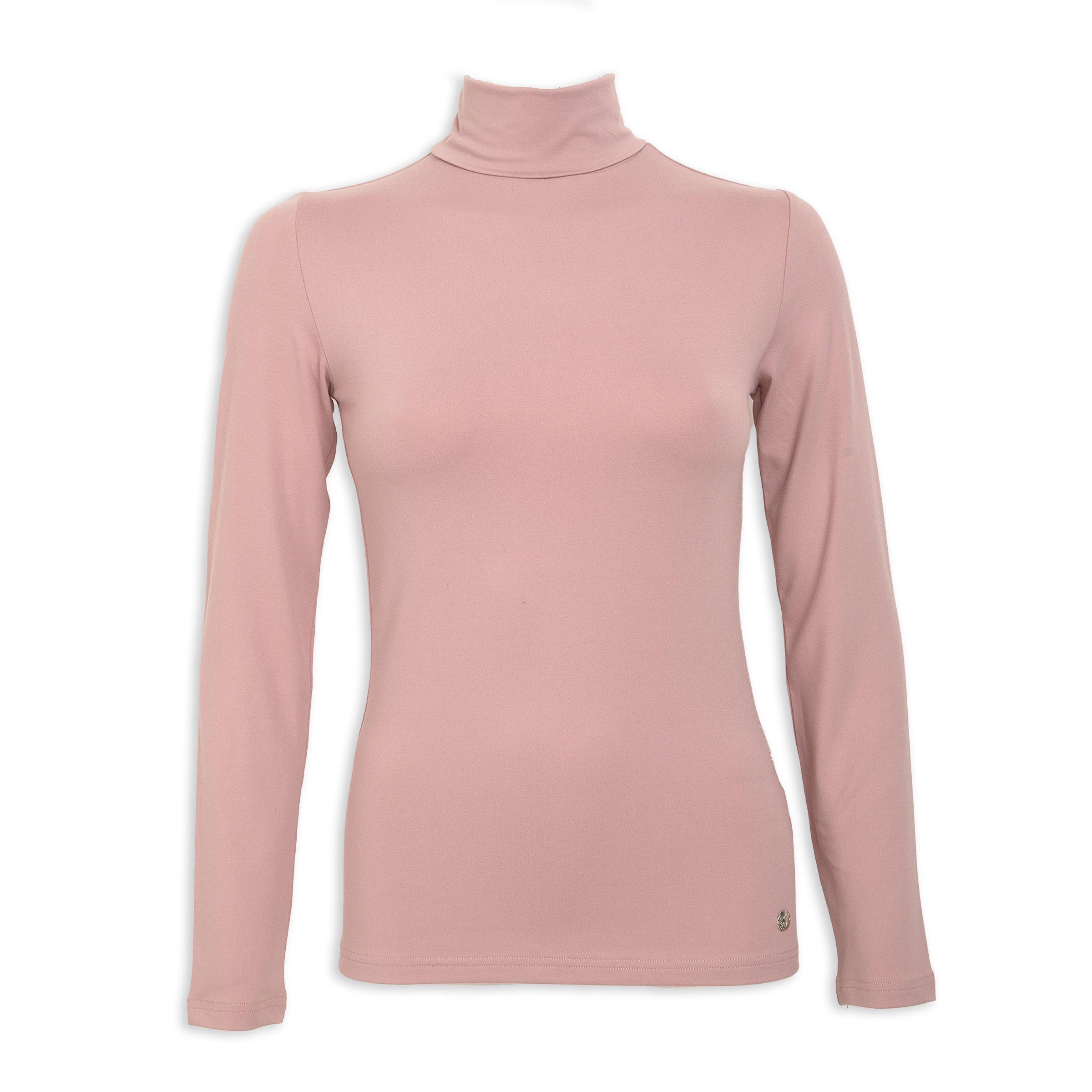 Pink Polo Neck Fitted T shirt 3144929 OUTBACK RED
