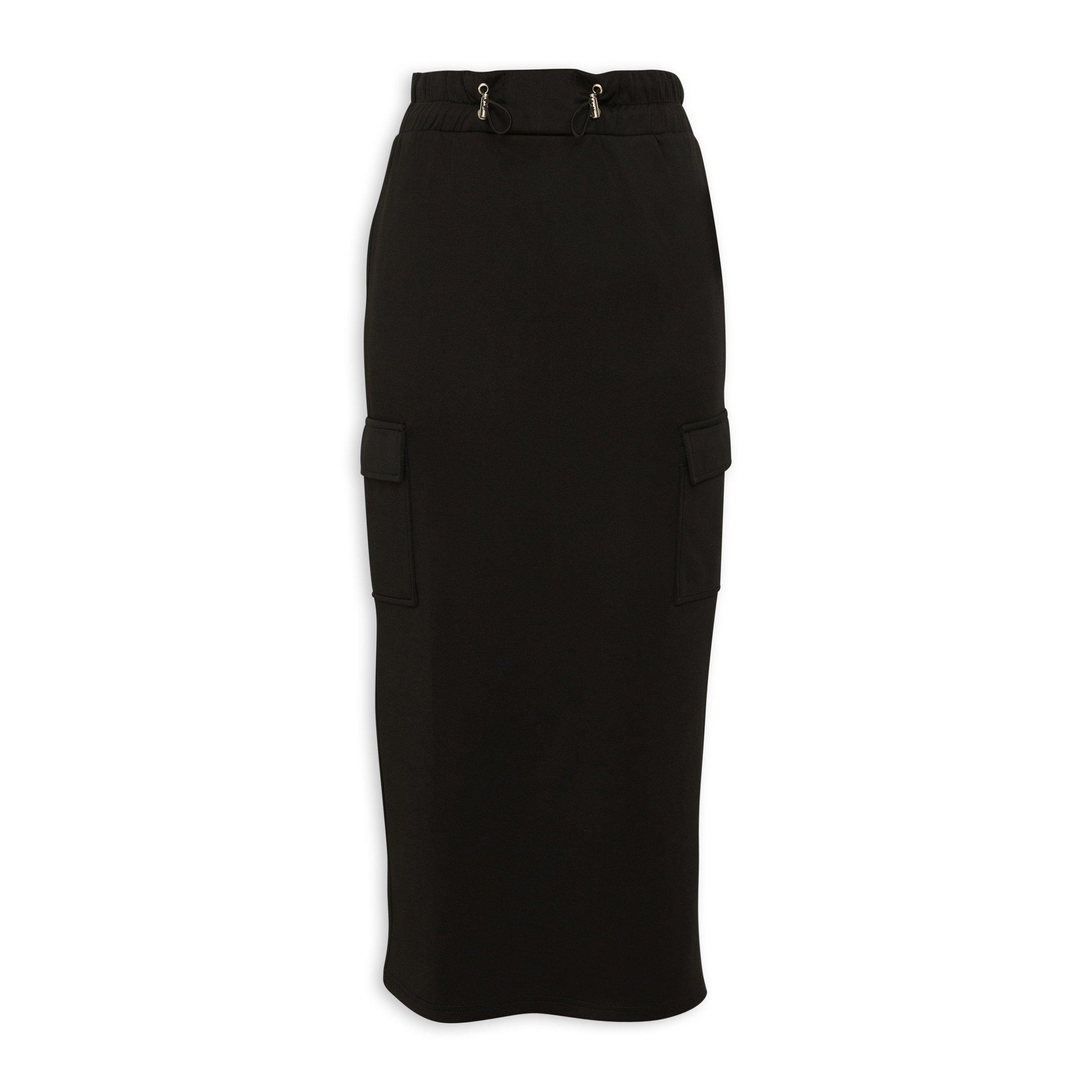 Black utility pencil skirt best sale