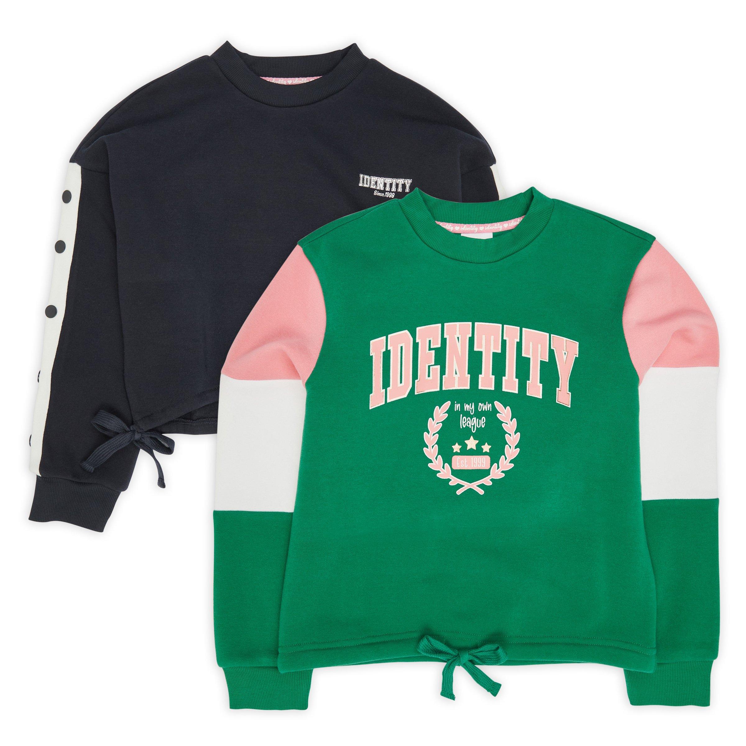 2 pack Girls Sweat Tops 3145246 Identity