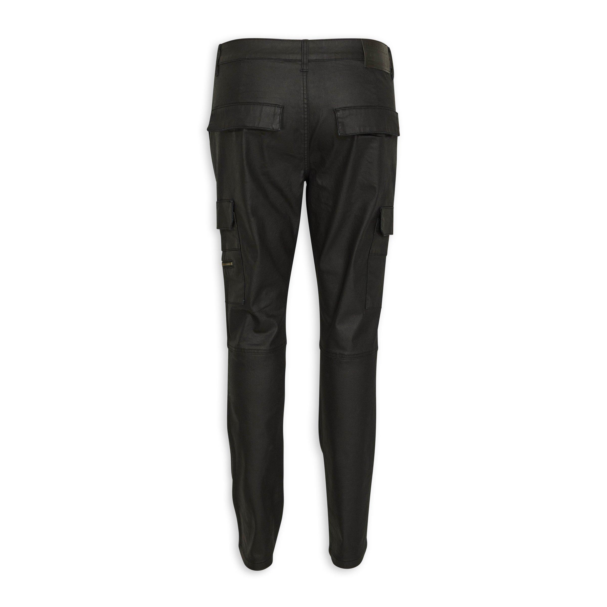 Black Coated Utility Pant (3145419) | Identity