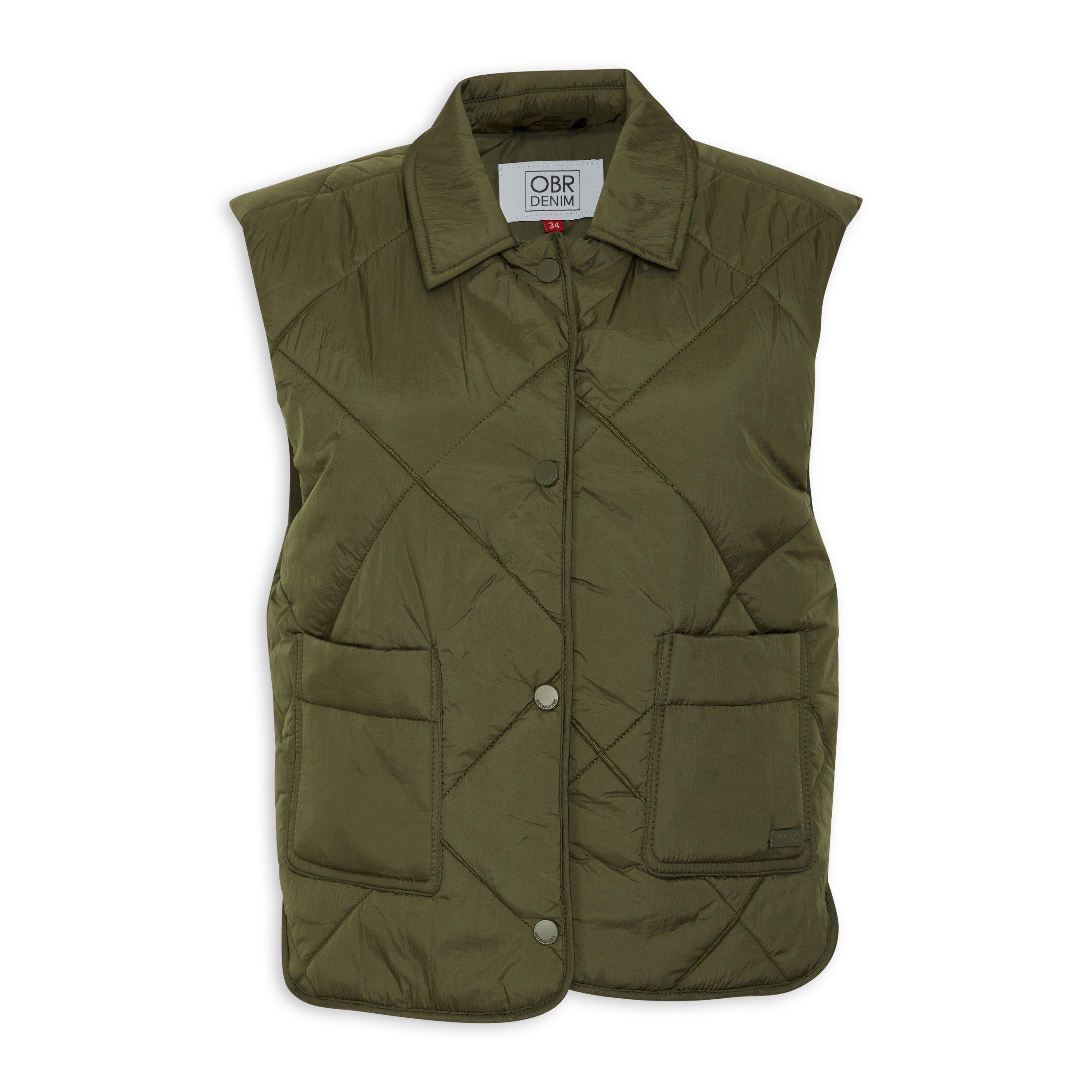 Olive Green Sleeveless Jacket 3145563 OUTBACK RED